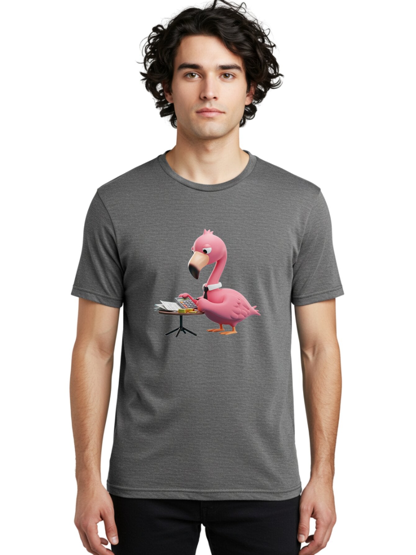 Flamingo-Accountant Men'S Graphic Tee, 100% Cotton, Comfortable Casual Summer Wear, Machine Washable, Vintage Camera, Old Camera, Antique Camera, Black Camera, Classic Photography, Photography Equipment, Nostalgic Device, Film Camera, Bap417 23