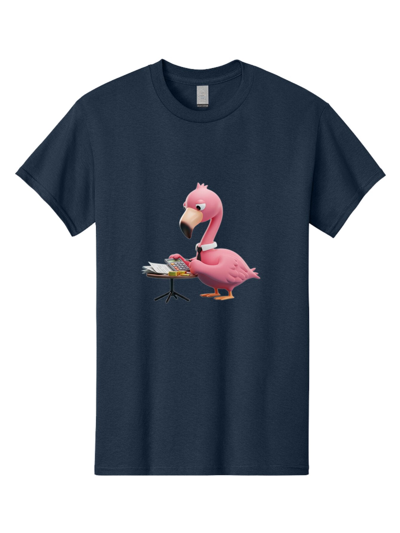 Flamingo-Accountant Men'S Graphic Tee, 100% Cotton, Comfortable Casual Summer Wear, Machine Washable, Vintage Camera, Old Camera, Antique Camera, Black Camera, Classic Photography, Photography Equipment, Nostalgic Device, Film Camera, Bap417