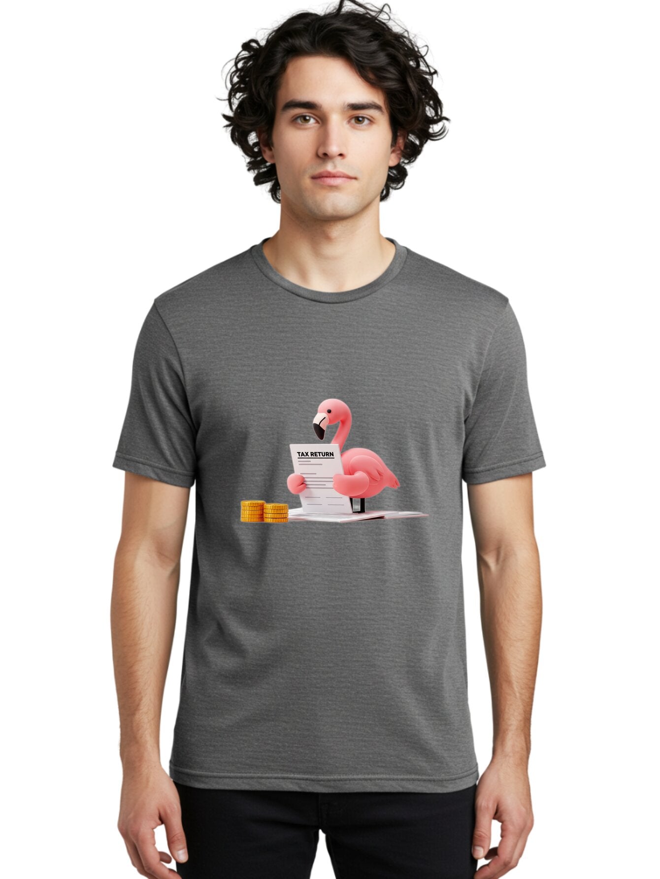 Flamingo-Tax-Return Men'S Graphic Tee, 100% Cotton, Comfortable Casual Summer Wear, Machine Washable, Vintage Camera, Old Camera, Antique Camera, Black Camera, Classic Photography, Photography Equipment, Nostalgic Device, Film Camera, Bap419 25