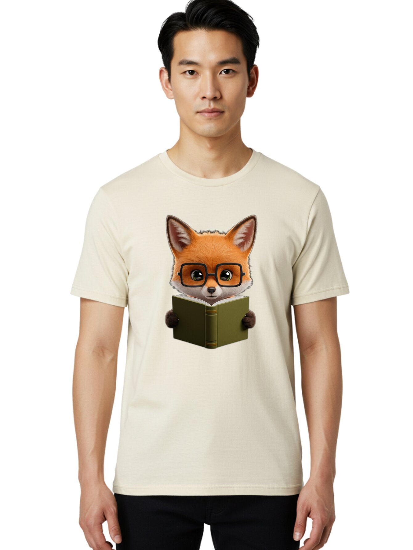 Fox-Reading-Book Men'S Graphic Tee, 100% Cotton, Comfortable Casual Summer Wear, Machine Washable, Vintage Camera, Old Camera, Antique Camera, Black Camera, Classic Photography, Photography Equipment, Nostalgic Device, Film Camera, Camera Art Bap430 29