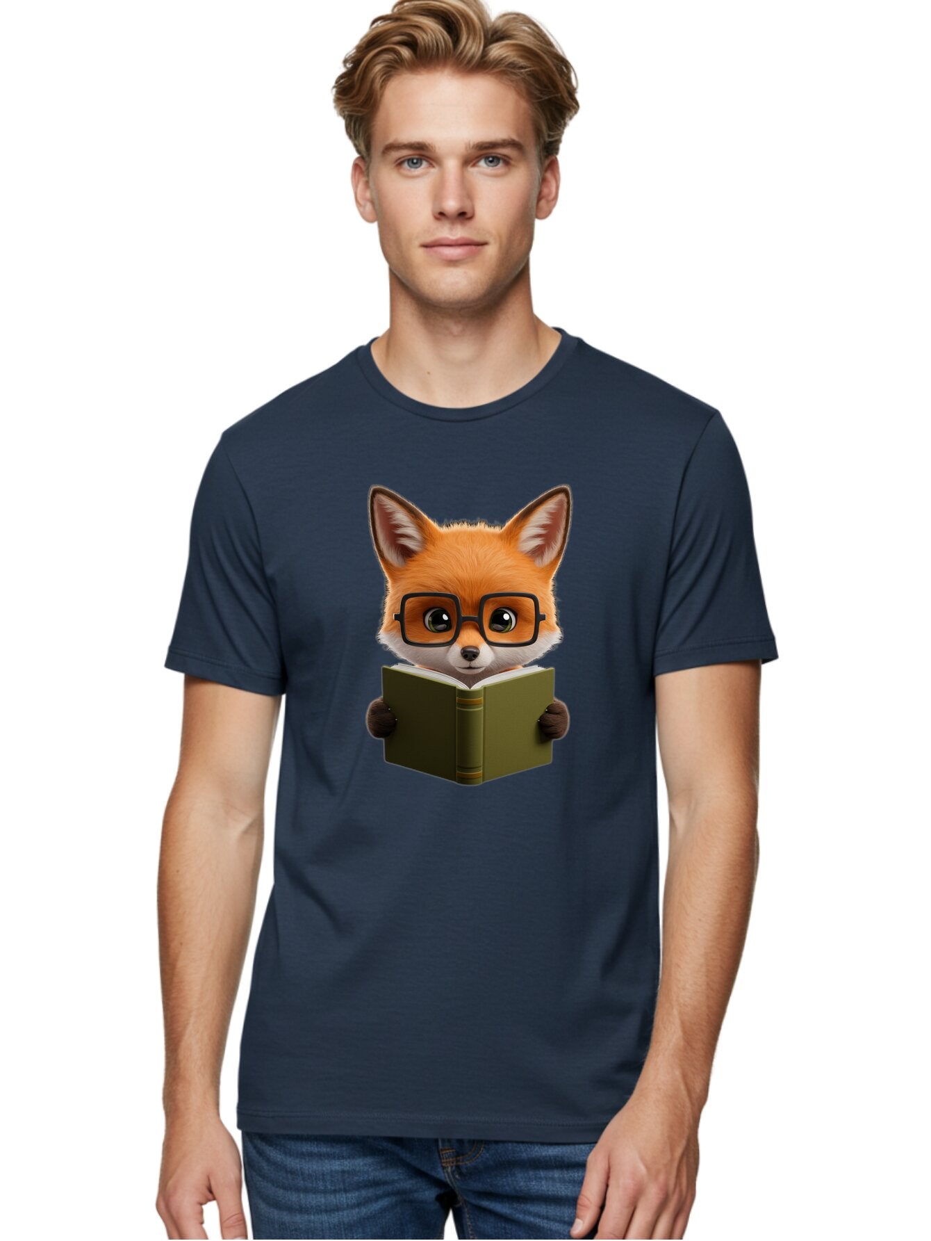 Fox-Reading-Book Men'S Graphic Tee, 100% Cotton, Comfortable Casual Summer Wear, Machine Washable, Vintage Camera, Old Camera, Antique Camera, Black Camera, Classic Photography, Photography Equipment, Nostalgic Device, Film Camera, Camera Art Bap430 27