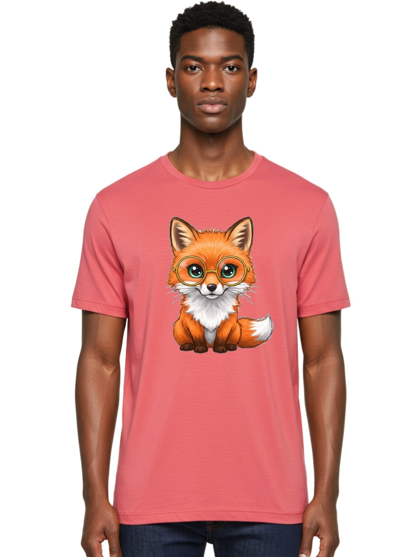 Fox-With-Glasses-1 Men'S Graphic Tee, 100% Cotton, Comfortable Casual Summer Wear, Machine Washable, Vintage Camera, Old Camera, Antique Camera, Black Camera, Classic Photography, Photography Equipment, Nostalgic Device, Film Camera, Bap433 19