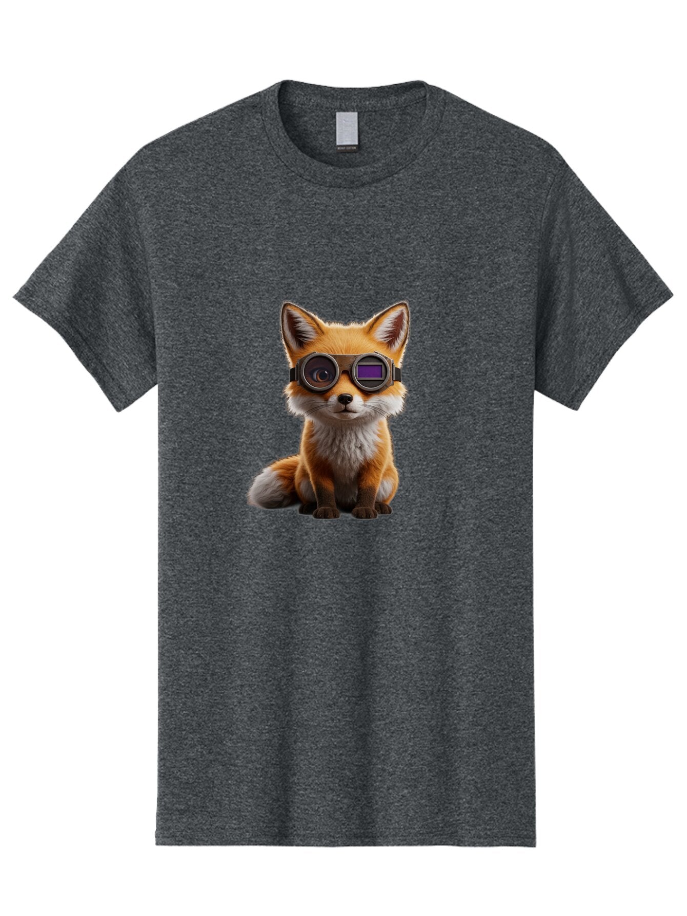 Fox-With-Goggles-1 Men'S Graphic Tee, 100% Cotton, Comfortable Casual Summer Wear, Machine Washable, Vintage Camera, Old Camera, Antique Camera, Black Camera, Classic Photography, Photography Equipment, Nostalgic Device, Film Camera, Bap435 15