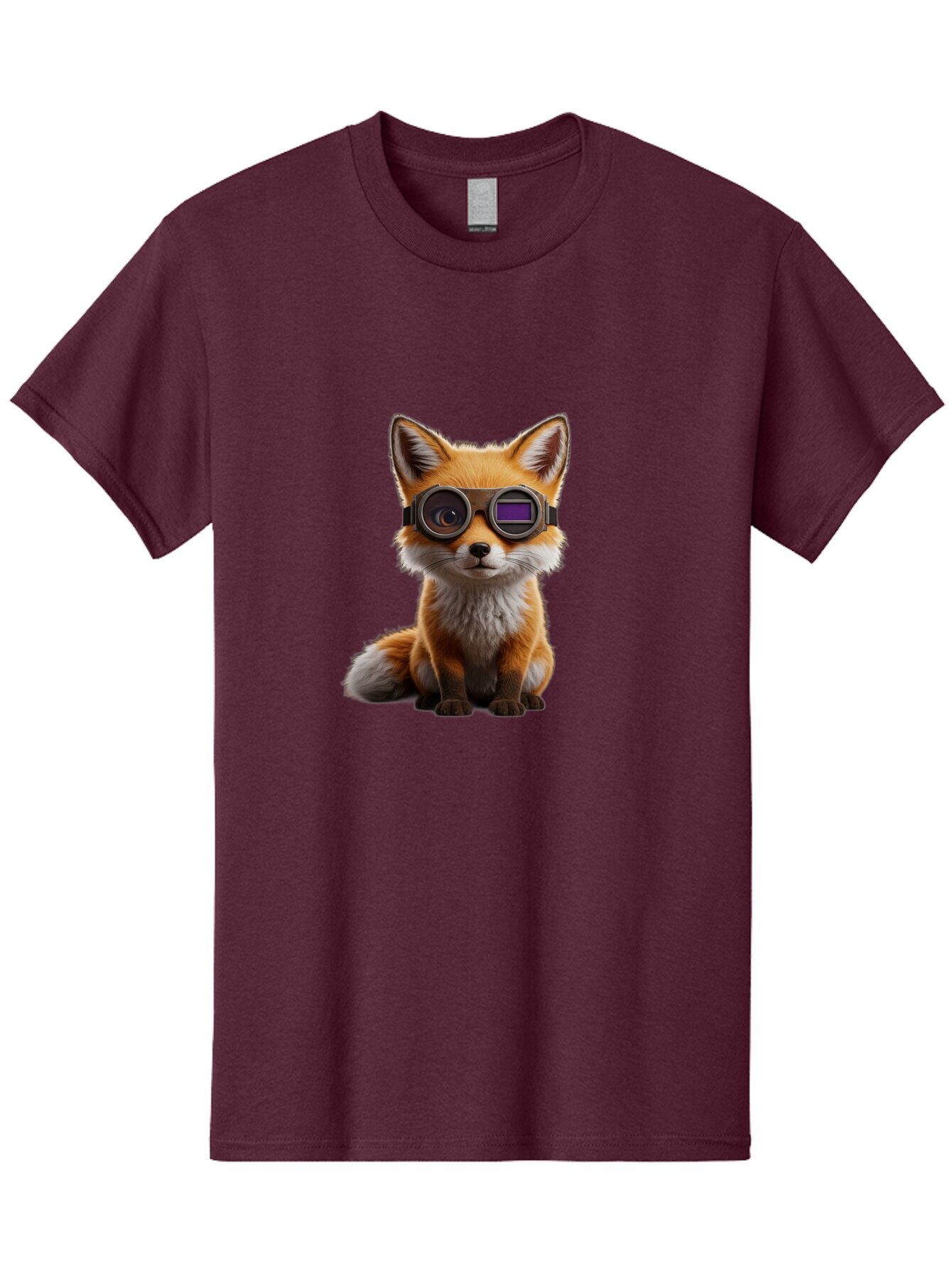 Fox-With-Goggles-1 Men'S Graphic Tee, 100% Cotton, Comfortable Casual Summer Wear, Machine Washable, Vintage Camera, Old Camera, Antique Camera, Black Camera, Classic Photography, Photography Equipment, Nostalgic Device, Film Camera, Bap435 8