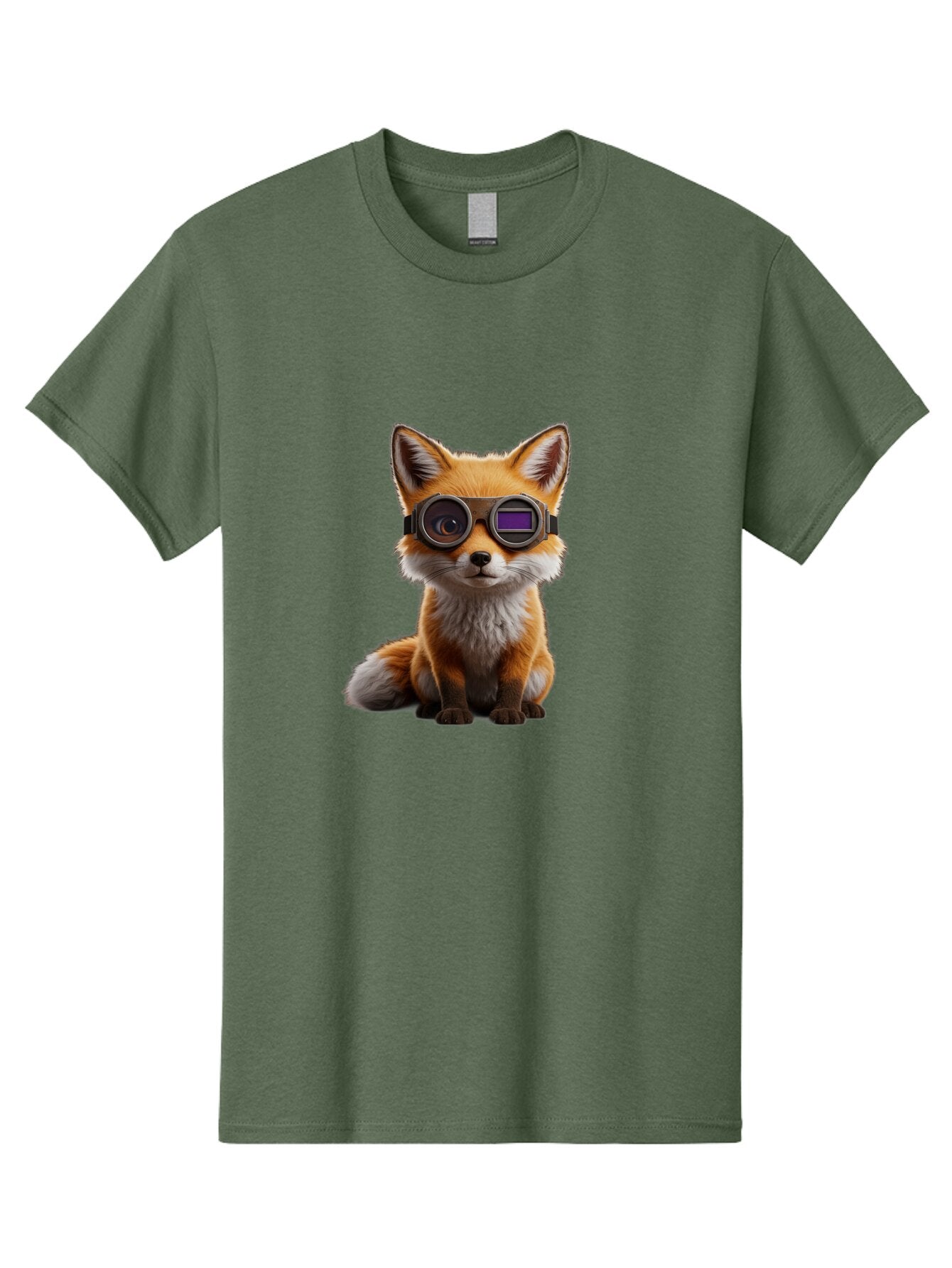 Fox-With-Goggles-1 Men'S Graphic Tee, 100% Cotton, Comfortable Casual Summer Wear, Machine Washable, Vintage Camera, Old Camera, Antique Camera, Black Camera, Classic Photography, Photography Equipment, Nostalgic Device, Film Camera, Bap435 10