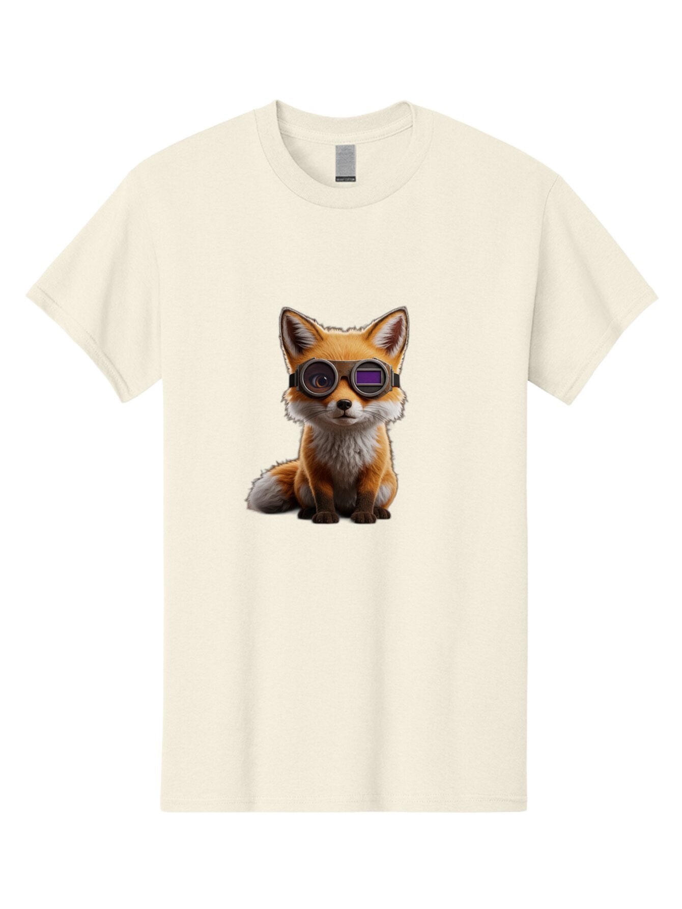 Fox-With-Goggles-1 Men'S Graphic Tee, 100% Cotton, Comfortable Casual Summer Wear, Machine Washable, Vintage Camera, Old Camera, Antique Camera, Black Camera, Classic Photography, Photography Equipment, Nostalgic Device, Film Camera, Bap435 9