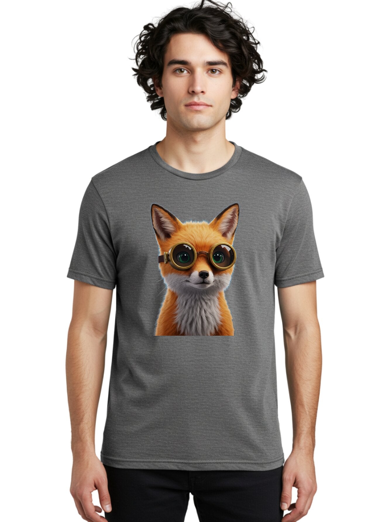 Fox-With-Goggles Men'S Graphic Tee, 100% Cotton, Comfortable Casual Summer Wear, Machine Washable, Vintage Camera, Old Camera, Antique Camera, Black Camera, Classic Photography, Photography Equipment, Nostalgic Device, Film Camera, Camera Art Bap436 28
