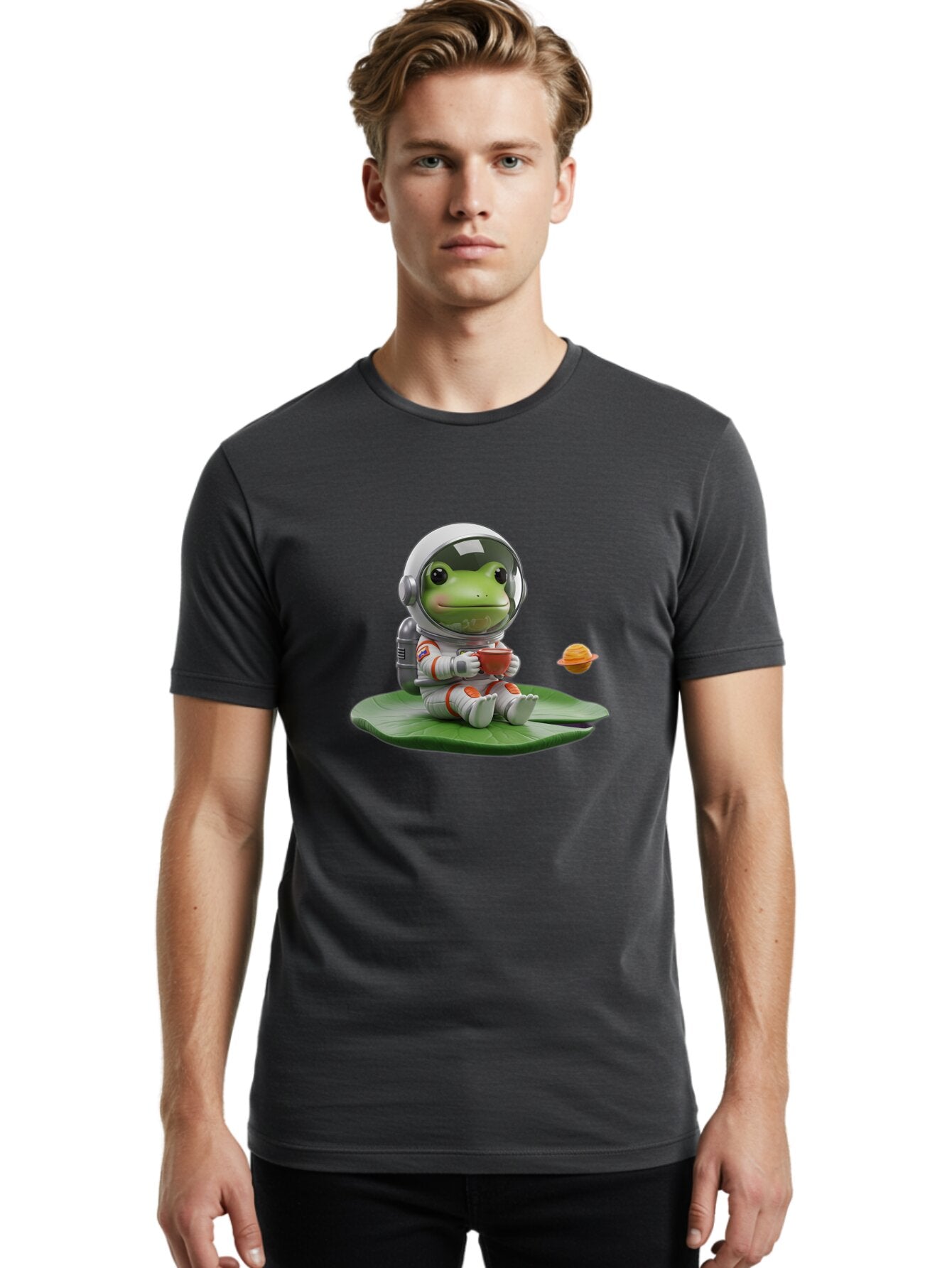 Frog-Astronaut Men'S Graphic Tee, 100% Cotton, Comfortable Casual Summer Wear, Machine Washable, Vintage Camera, Old Camera, Antique Camera, Black Camera, Classic Photography, Photography Equipment, Nostalgic Device, Film Camera, Camera Art Bap438 27