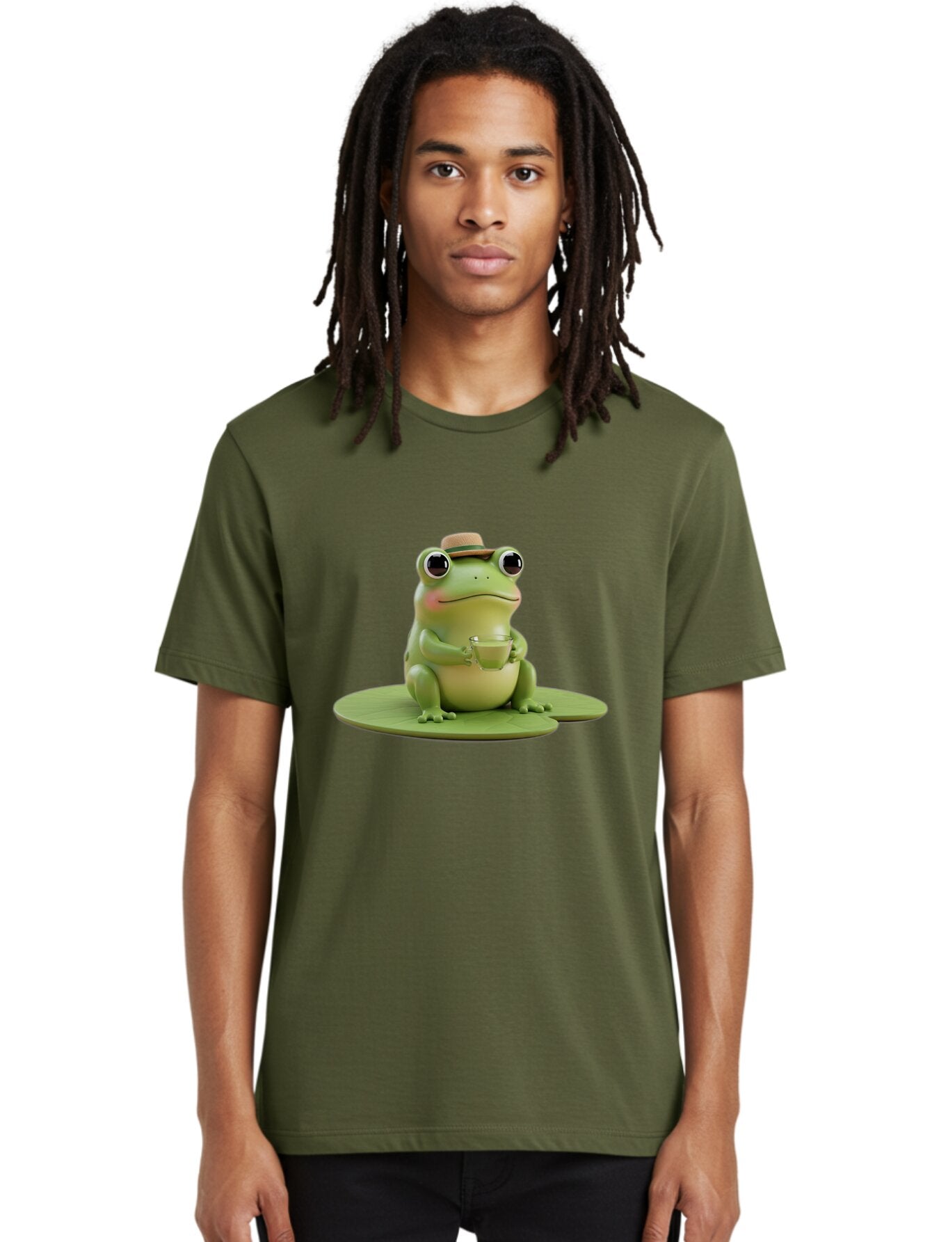 Frog-With-Hat-And-Mug Men'S Graphic Tee, 100% Cotton, Comfortable Casual Summer Wear, Machine Washable, Vintage Camera, Old Camera, Antique Camera, Black Camera, Classic Photography, Photography Equipment, Nostalgic Device, Film Camera, Bap443 20