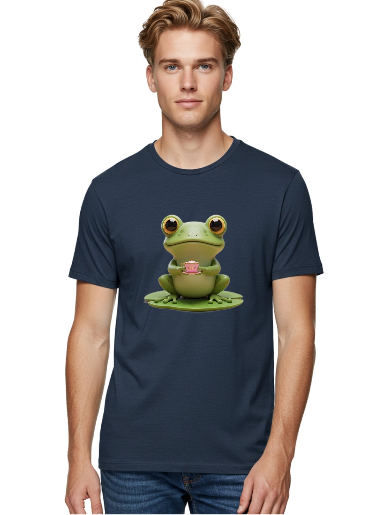 Frog-With-Teacup Men'S Graphic Tee, 100% Cotton, Comfortable Casual Summer Wear, Machine Washable, Vintage Camera, Old Camera, Antique Camera, Black Camera, Classic Photography, Photography Equipment, Nostalgic Device, Film Camera, Camera Art Bap444 30