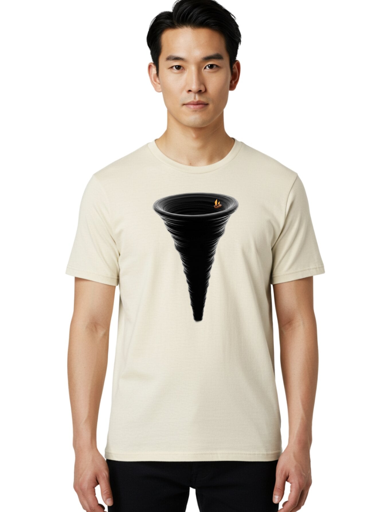 Funnel-With-Flame Men'S Graphic Tee, 100% Cotton, Comfortable Casual Summer Wear, Machine Washable, Vintage Camera, Old Camera, Antique Camera, Black Camera, Classic Photography, Photography Equipment, Nostalgic Device, Film Camera, Camera Art Bap446 26