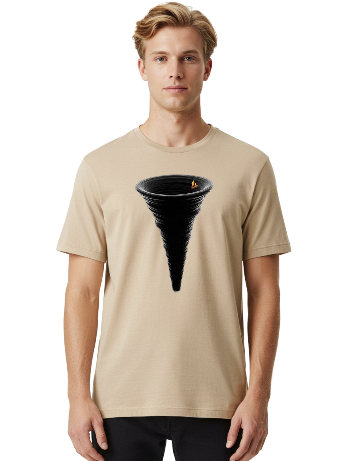 Funnel-With-Flame Men'S Graphic Tee, 100% Cotton, Comfortable Casual Summer Wear, Machine Washable, Vintage Camera, Old Camera, Antique Camera, Black Camera, Classic Photography, Photography Equipment, Nostalgic Device, Film Camera, Camera Art Bap446 20