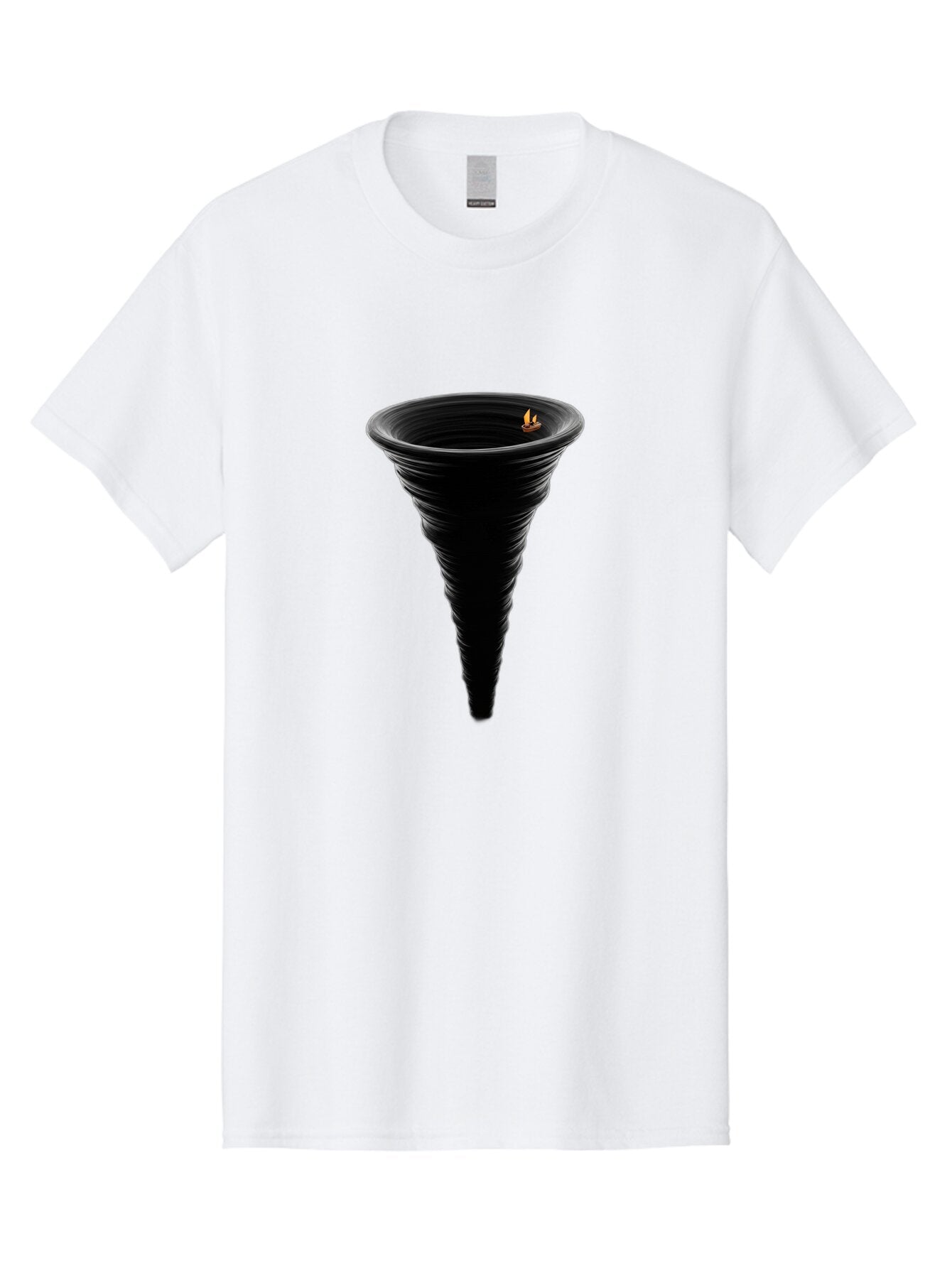 Funnel-With-Flame Men'S Graphic Tee, 100% Cotton, Comfortable Casual Summer Wear, Machine Washable, Vintage Camera, Old Camera, Antique Camera, Black Camera, Classic Photography, Photography Equipment, Nostalgic Device, Film Camera, Camera Art Bap446