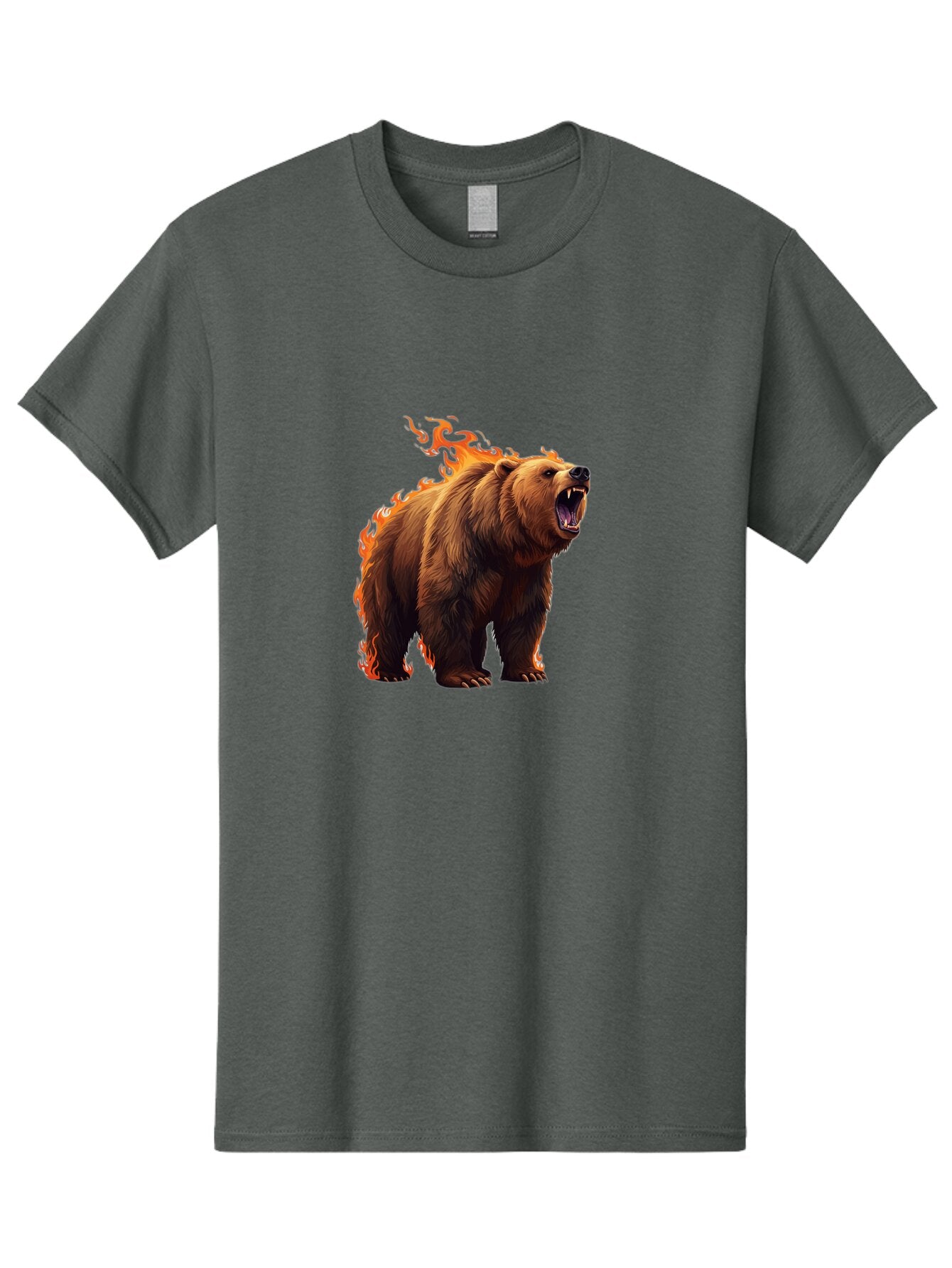 Furious-Bear-1 Men'S Graphic Tee, 100% Cotton, Comfortable Casual Summer Wear, Machine Washable, Vintage Camera, Old Camera, Antique Camera, Black Camera, Classic Photography, Photography Equipment, Nostalgic Device, Film Camera, Camera Art Bap447