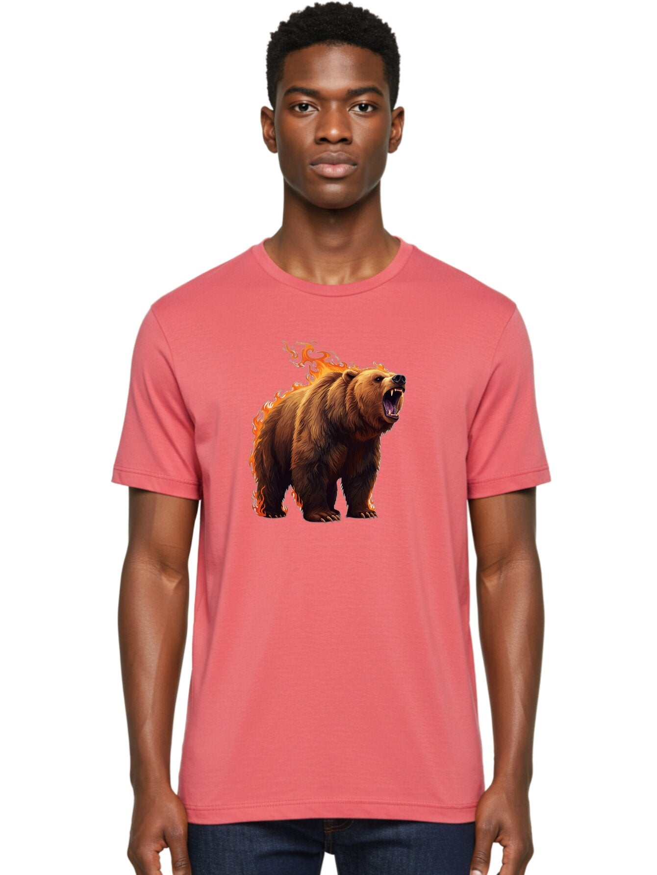 Furious-Bear-1 Men'S Graphic Tee, 100% Cotton, Comfortable Casual Summer Wear, Machine Washable, Vintage Camera, Old Camera, Antique Camera, Black Camera, Classic Photography, Photography Equipment, Nostalgic Device, Film Camera, Camera Art Bap447 28