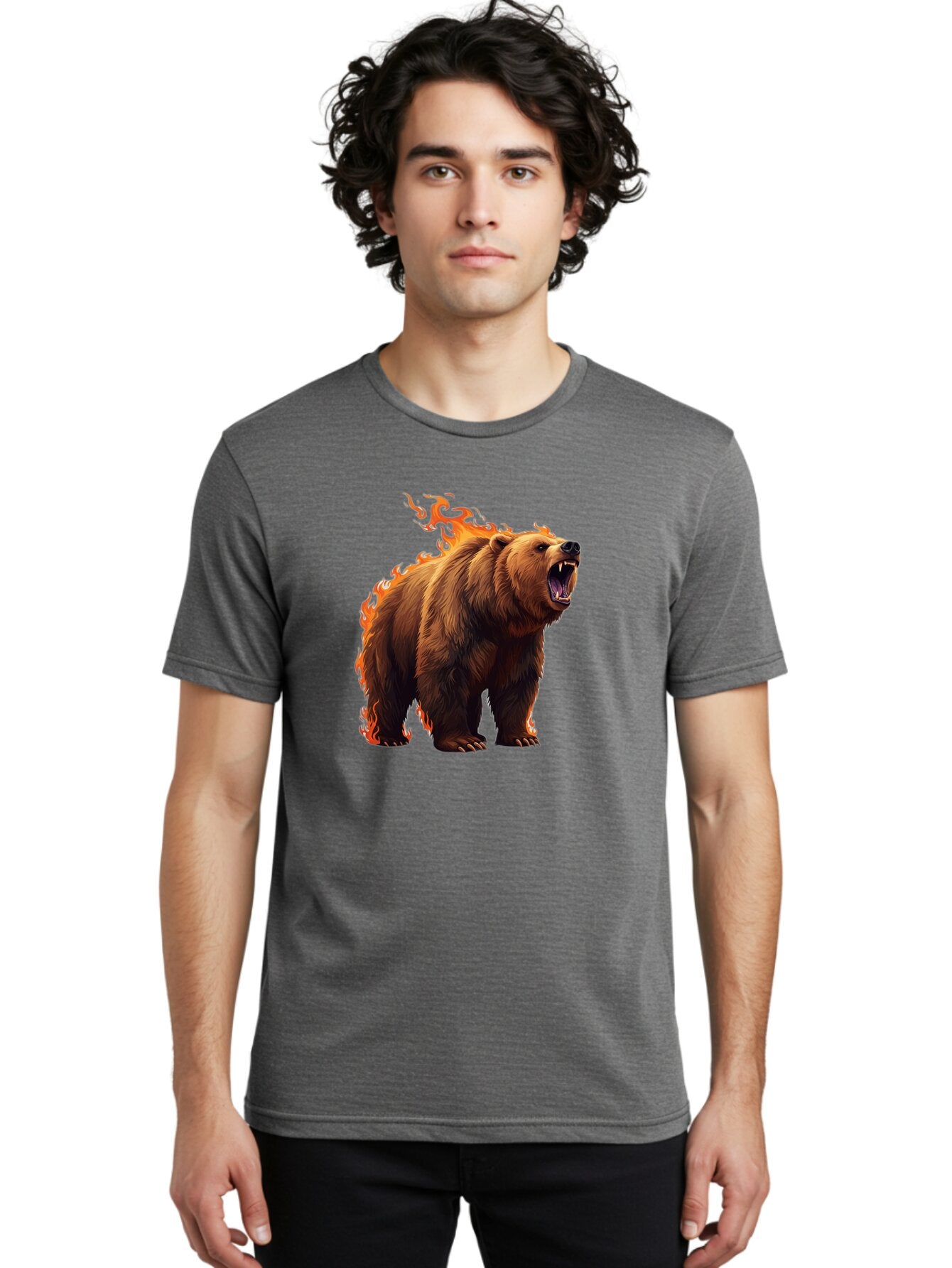 Furious-Bear-1 Men'S Graphic Tee, 100% Cotton, Comfortable Casual Summer Wear, Machine Washable, Vintage Camera, Old Camera, Antique Camera, Black Camera, Classic Photography, Photography Equipment, Nostalgic Device, Film Camera, Camera Art Bap447 17