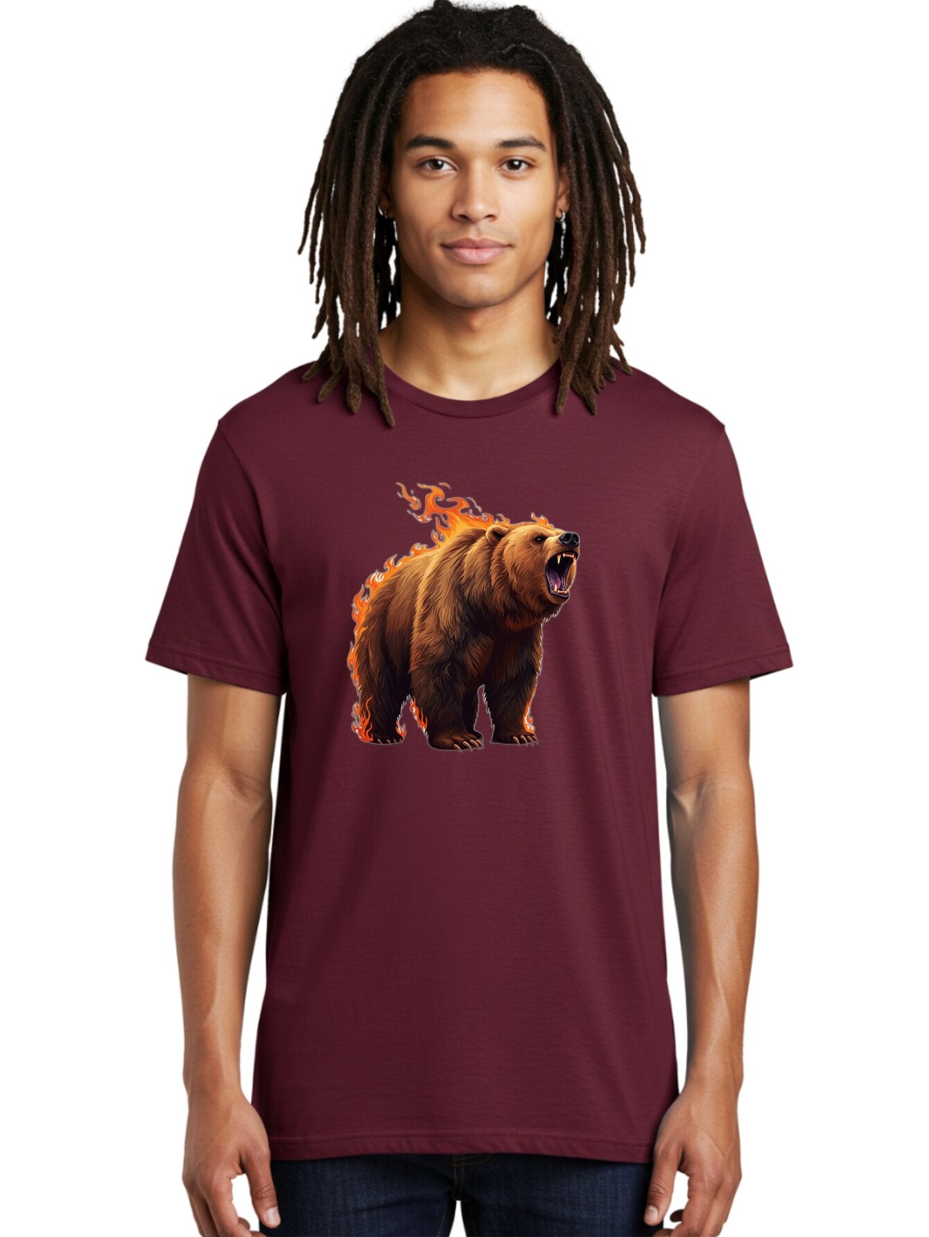 Furious-Bear-1 Men'S Graphic Tee, 100% Cotton, Comfortable Casual Summer Wear, Machine Washable, Vintage Camera, Old Camera, Antique Camera, Black Camera, Classic Photography, Photography Equipment, Nostalgic Device, Film Camera, Camera Art Bap447 30