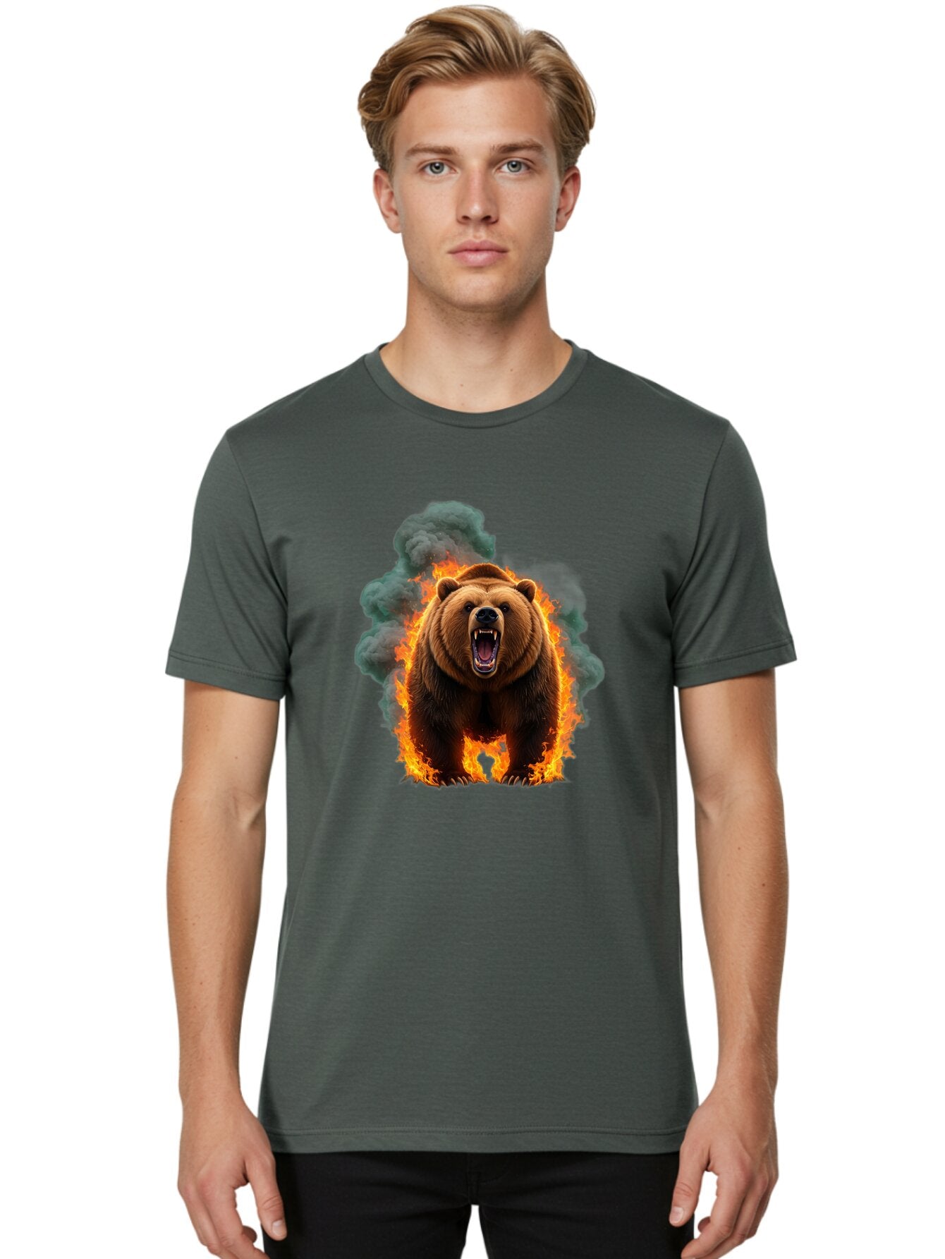 Furious-Bear Men'S Graphic Tee, 100% Cotton, Comfortable Casual Summer Wear, Machine Washable, Vintage Camera, Old Camera, Antique Camera, Black Camera, Classic Photography, Photography Equipment, Nostalgic Device, Film Camera, Camera Art Bap448 25