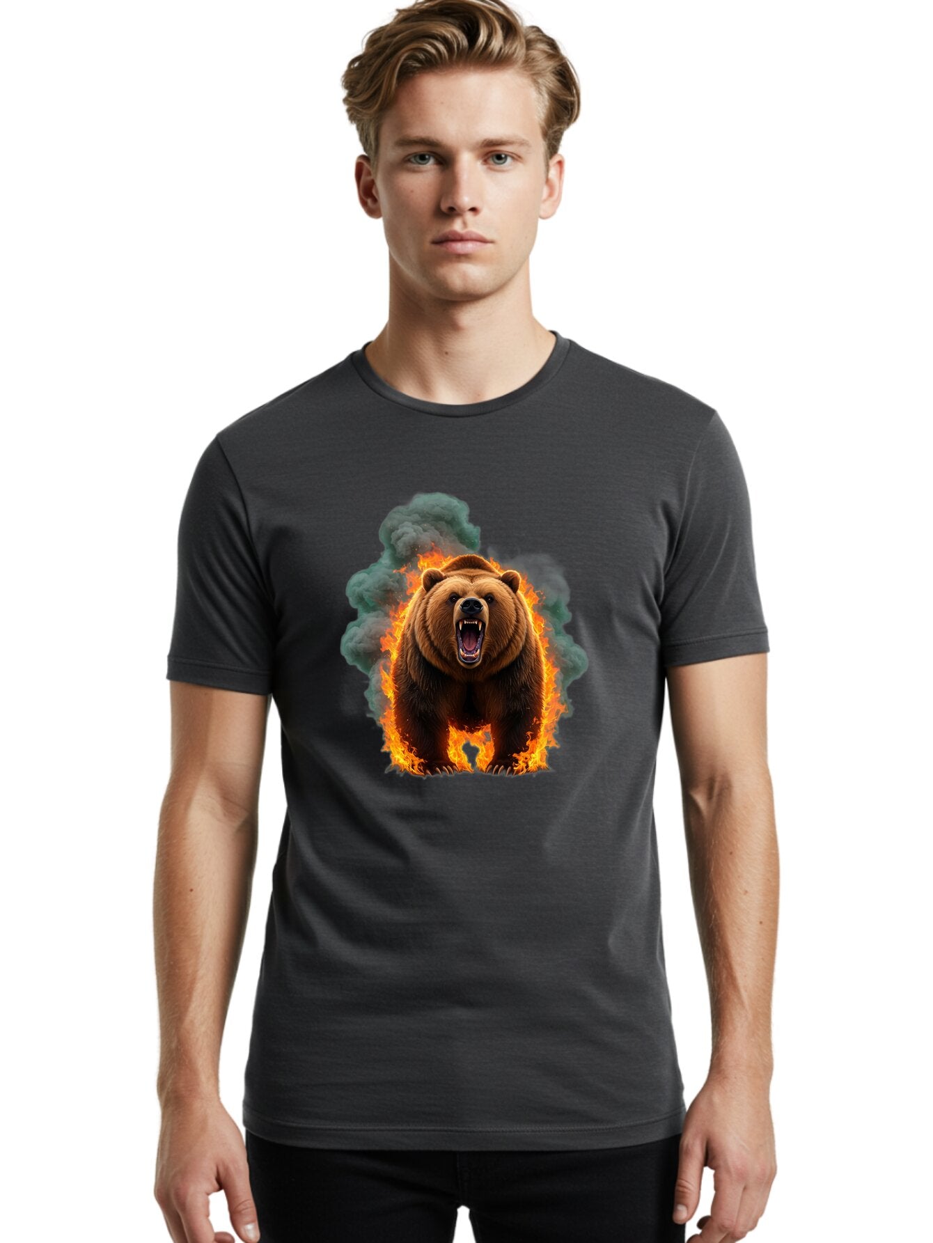 Furious-Bear Men'S Graphic Tee, 100% Cotton, Comfortable Casual Summer Wear, Machine Washable, Vintage Camera, Old Camera, Antique Camera, Black Camera, Classic Photography, Photography Equipment, Nostalgic Device, Film Camera, Camera Art Bap448 24