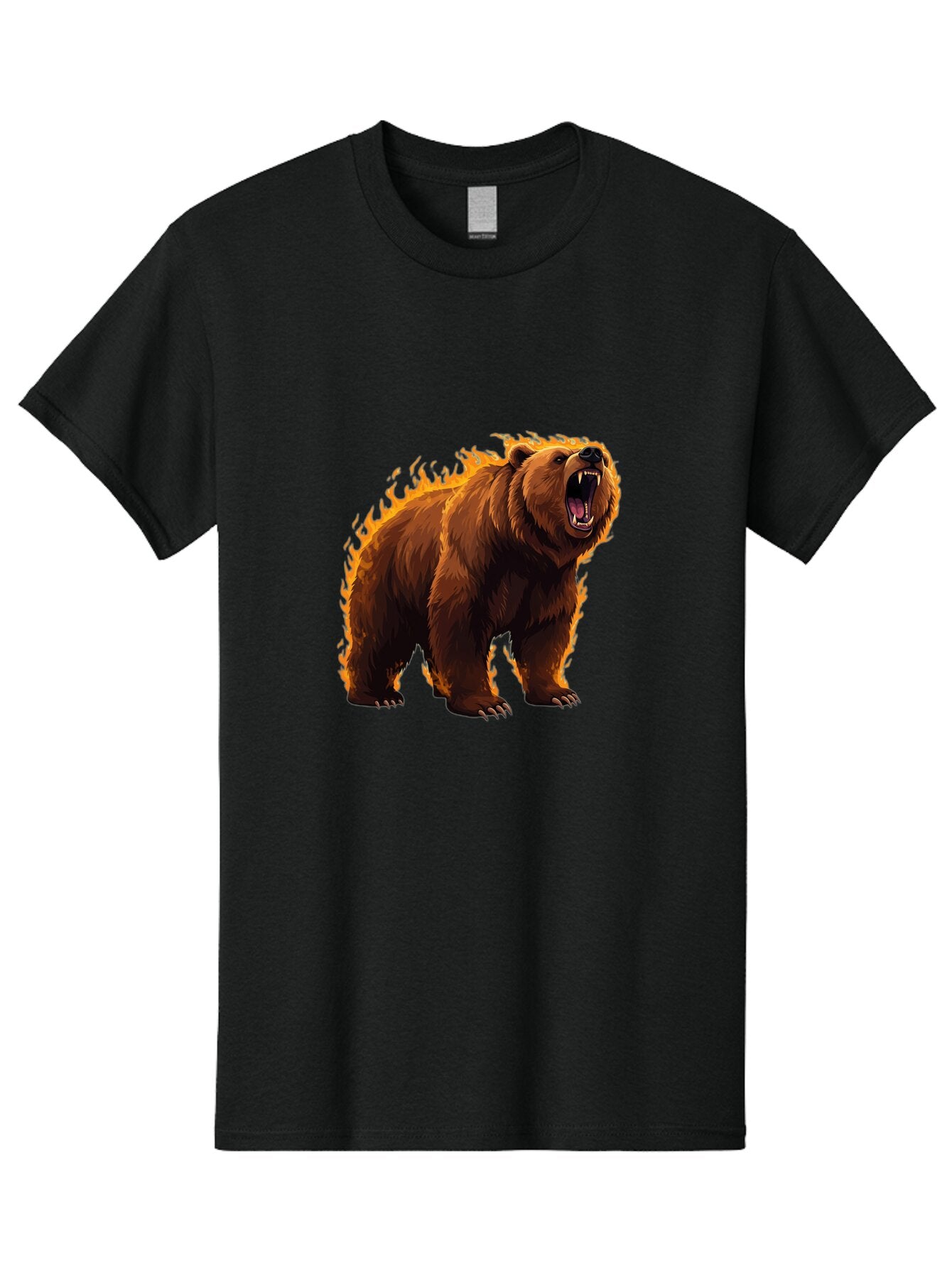 Furious-Brown-Bear Men'S Graphic Tee, 100% Cotton, Comfortable Casual Summer Wear, Machine Washable, Vintage Camera, Old Camera, Antique Camera, Black Camera, Classic Photography, Photography Equipment, Nostalgic Device, Film Camera, Bap449