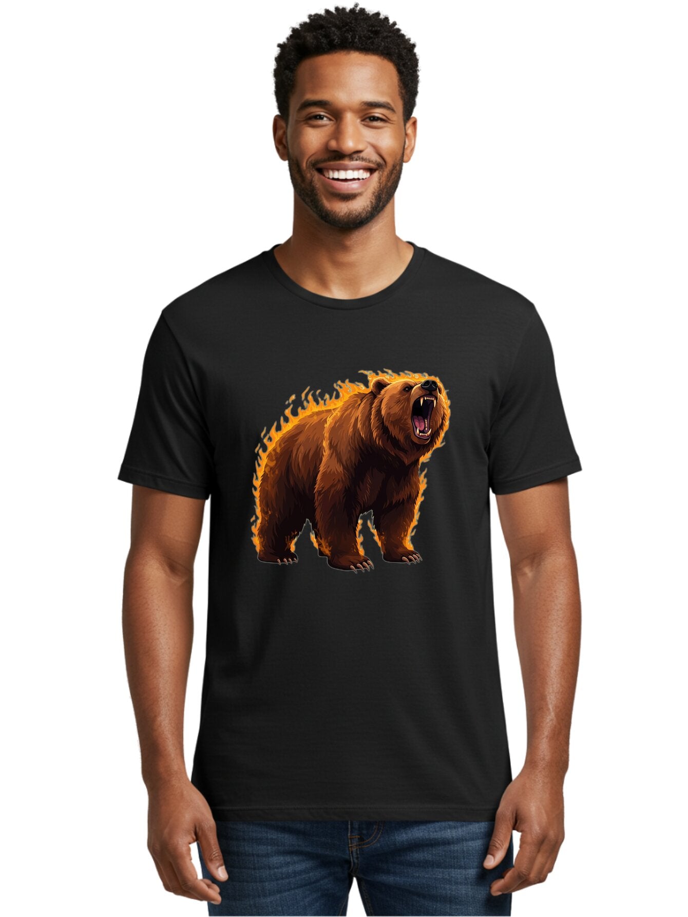 Furious-Brown-Bear Men'S Graphic Tee, 100% Cotton, Comfortable Casual Summer Wear, Machine Washable, Vintage Camera, Old Camera, Antique Camera, Black Camera, Classic Photography, Photography Equipment, Nostalgic Device, Film Camera, Bap449 19