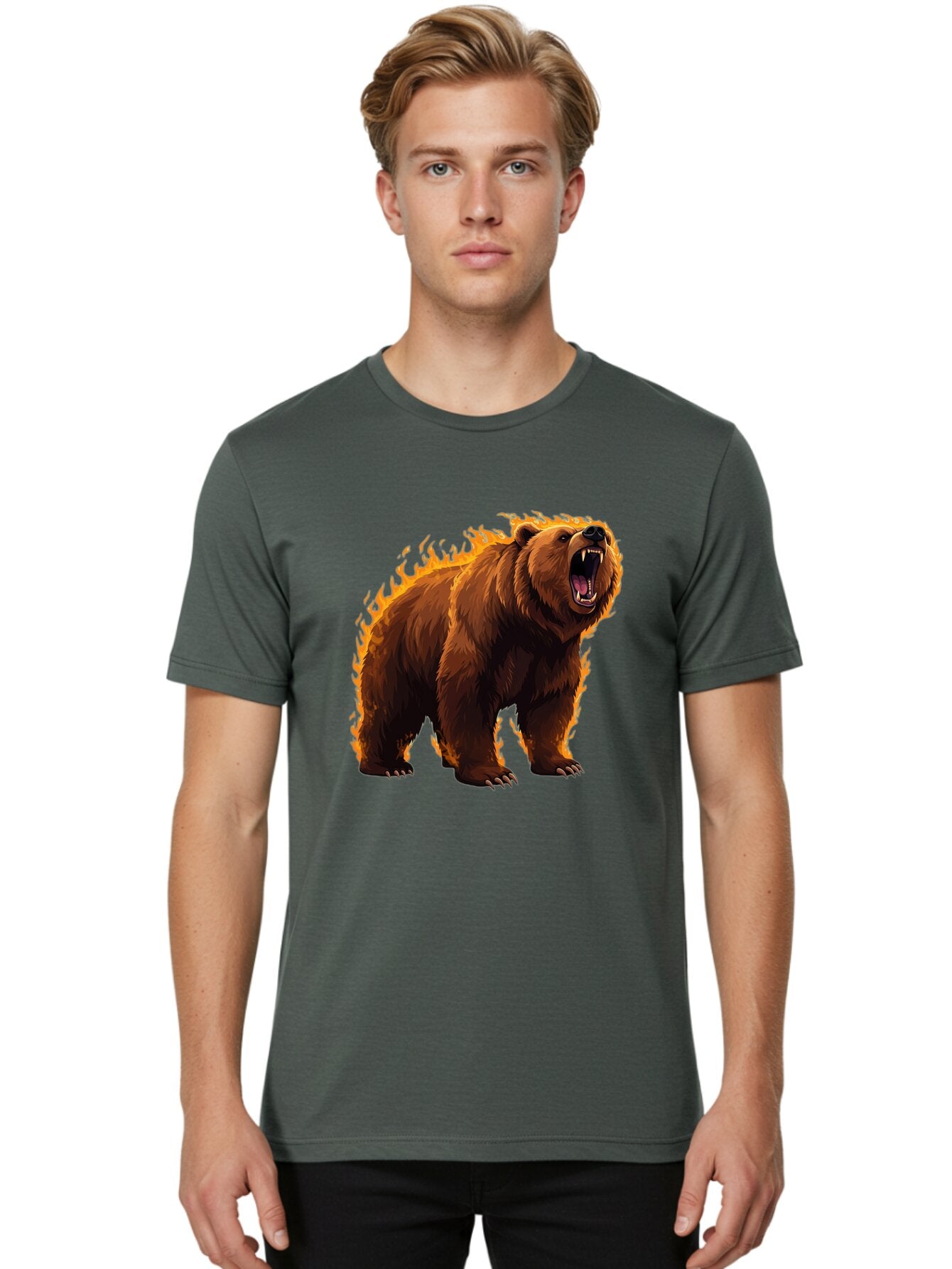 Furious-Brown-Bear Men'S Graphic Tee, 100% Cotton, Comfortable Casual Summer Wear, Machine Washable, Vintage Camera, Old Camera, Antique Camera, Black Camera, Classic Photography, Photography Equipment, Nostalgic Device, Film Camera, Bap449 30