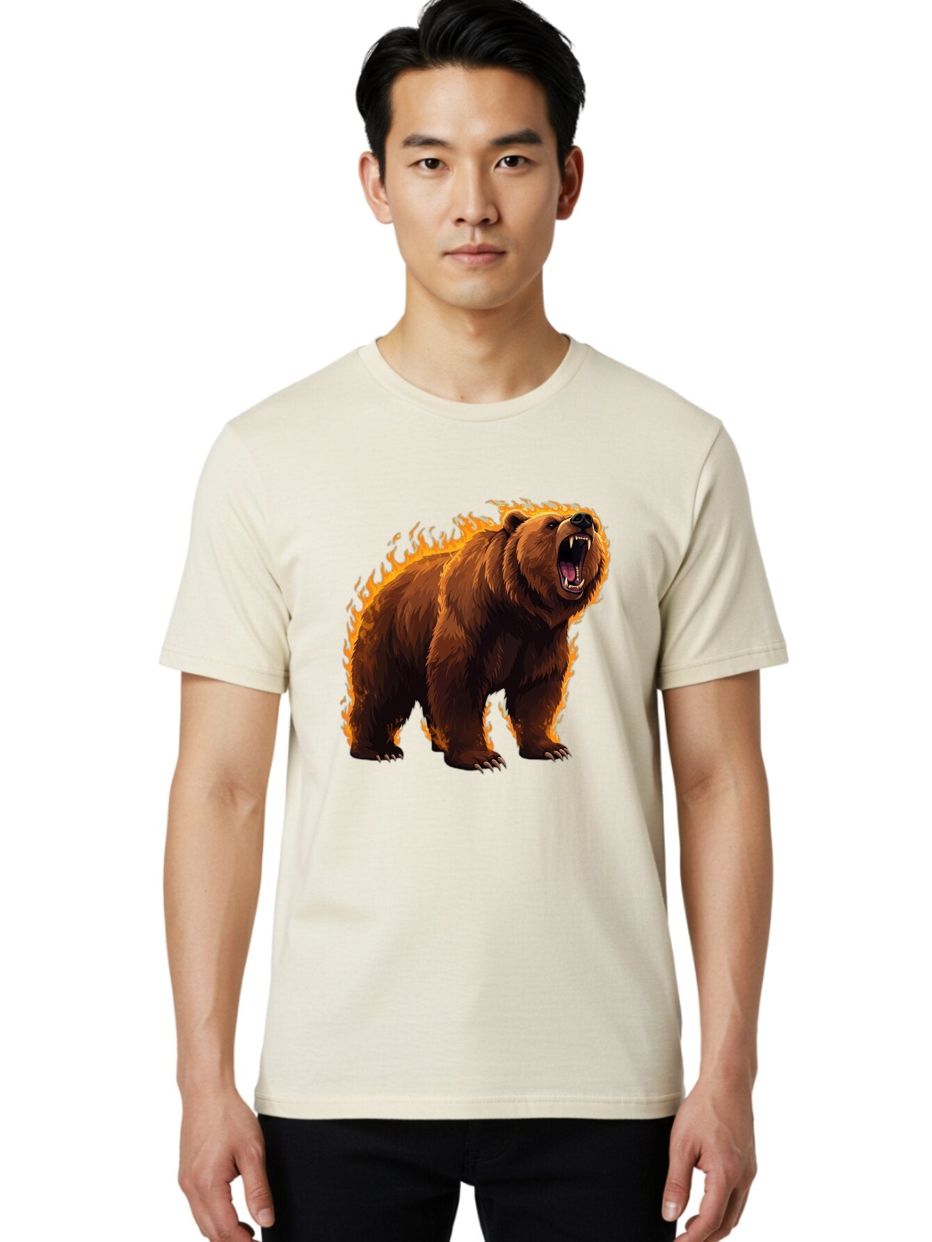 Furious-Brown-Bear Men'S Graphic Tee, 100% Cotton, Comfortable Casual Summer Wear, Machine Washable, Vintage Camera, Old Camera, Antique Camera, Black Camera, Classic Photography, Photography Equipment, Nostalgic Device, Film Camera, Bap449 22