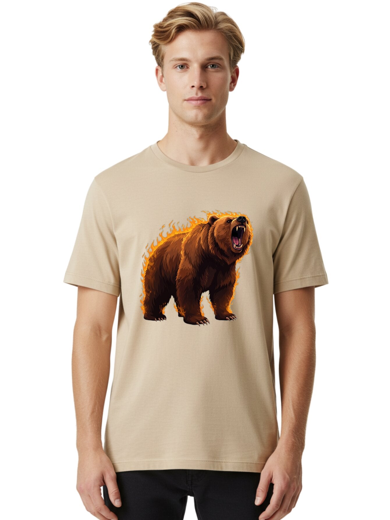 Furious-Brown-Bear Men'S Graphic Tee, 100% Cotton, Comfortable Casual Summer Wear, Machine Washable, Vintage Camera, Old Camera, Antique Camera, Black Camera, Classic Photography, Photography Equipment, Nostalgic Device, Film Camera, Bap449 23