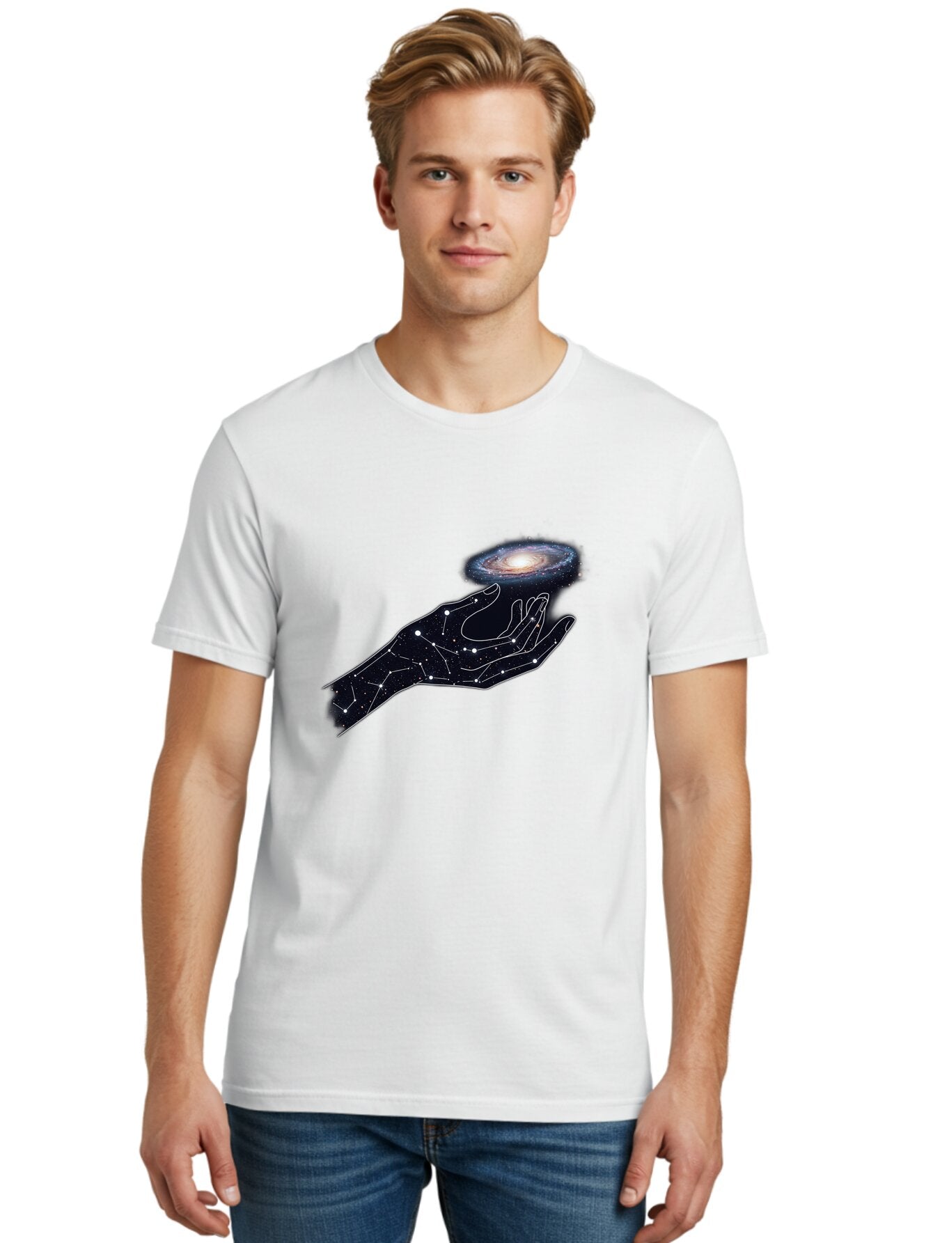 Galaxy-Hand Men'S Graphic Tee, 100% Cotton, Comfortable Casual Summer Wear, Machine Washable, Vintage Camera, Old Camera, Antique Camera, Black Camera, Classic Photography, Photography Equipment, Nostalgic Device, Film Camera, Camera Art Bap454 24