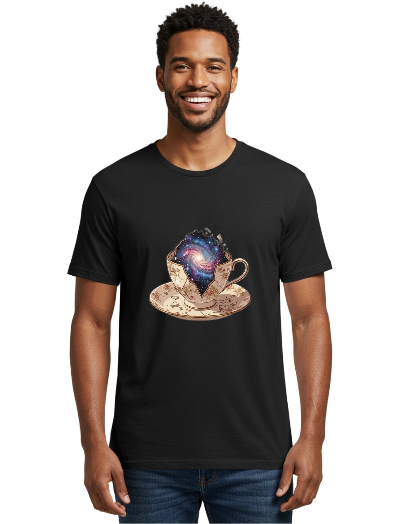 Galaxy-In-Teacup Men'S Graphic Tee, 100% Cotton, Comfortable Casual Summer Wear, Machine Washable, Vintage Camera, Old Camera, Antique Camera, Black Camera, Classic Photography, Photography Equipment, Nostalgic Device, Film Camera, Camera Art Bap457 20