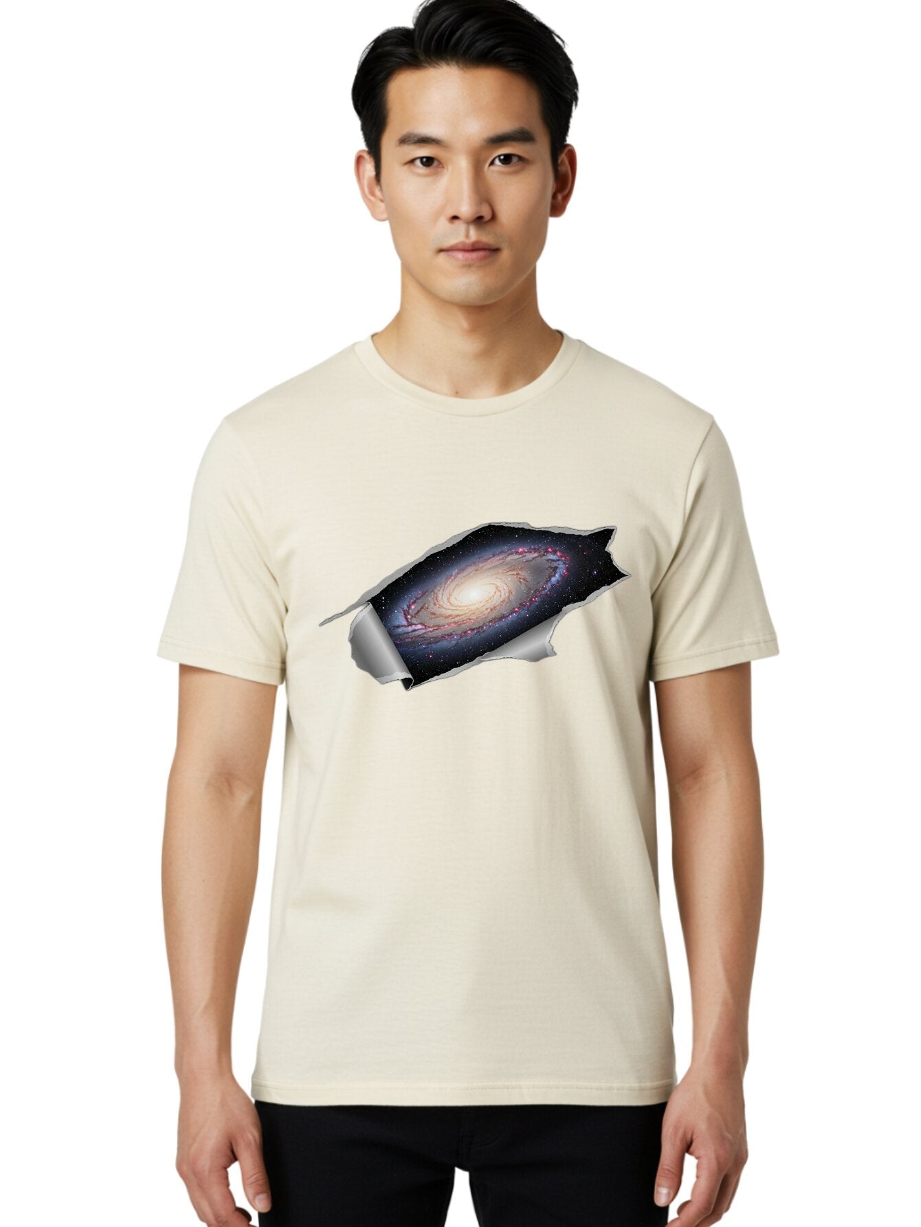 Galaxy-Poster-Tear Men'S Graphic Tee, 100% Cotton, Comfortable Casual Summer Wear, Machine Washable, Vintage Camera, Old Camera, Antique Camera, Black Camera, Classic Photography, Photography Equipment, Nostalgic Device, Film Camera, Bap459 22