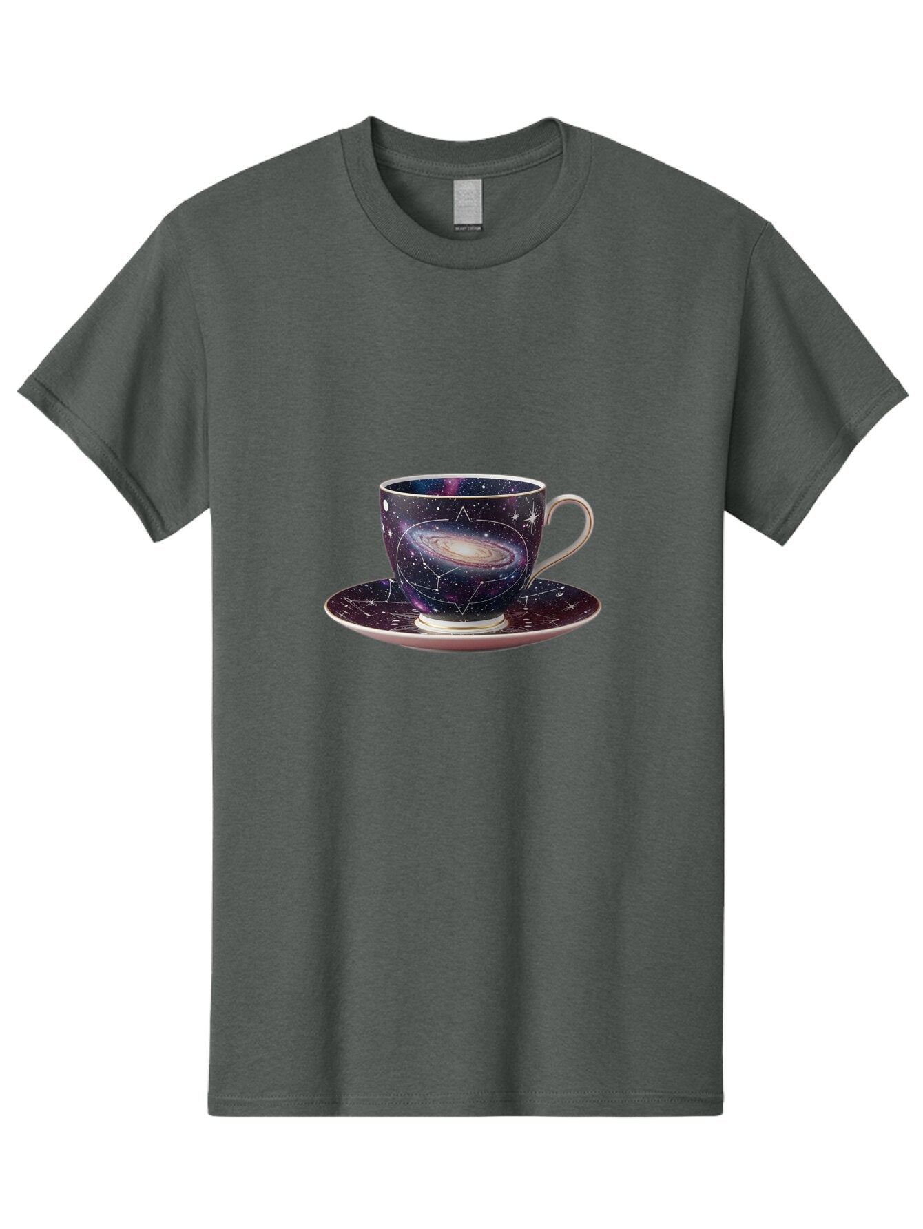 Galaxy-Tea-Cup-1 Men'S Graphic Tee, 100% Cotton, Comfortable Casual Summer Wear, Machine Washable, Vintage Camera, Old Camera, Antique Camera, Black Camera, Classic Photography, Photography Equipment, Nostalgic Device, Film Camera, Camera Art Bap462