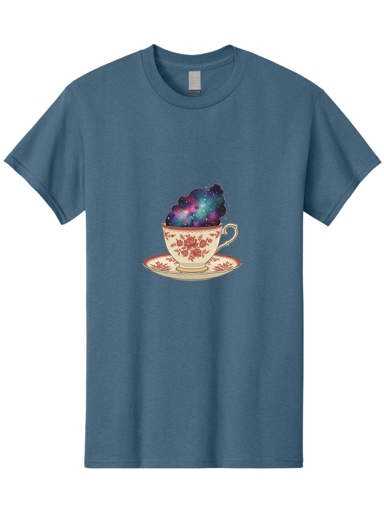 Galaxy-Tea-Cup-2 Men'S Graphic Tee, 100% Cotton, Comfortable Casual Summer Wear, Machine Washable, Vintage Camera, Old Camera, Antique Camera, Black Camera, Classic Photography, Photography Equipment, Nostalgic Device, Film Camera, Camera Art Bap463 9