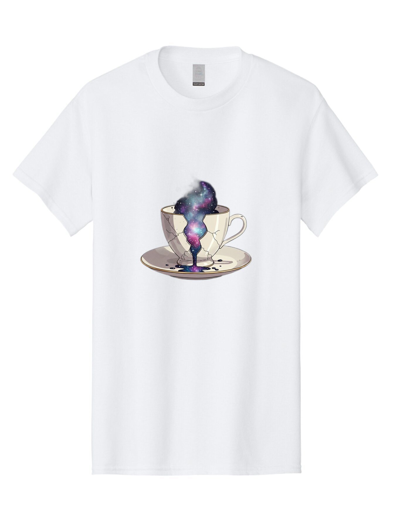 Galaxy-Tea-Cup-3 Men'S Graphic Tee, 100% Cotton, Comfortable Casual Summer Wear, Machine Washable, Vintage Camera, Old Camera, Antique Camera, Black Camera, Classic Photography, Photography Equipment, Nostalgic Device, Film Camera, Camera Art Bap464
