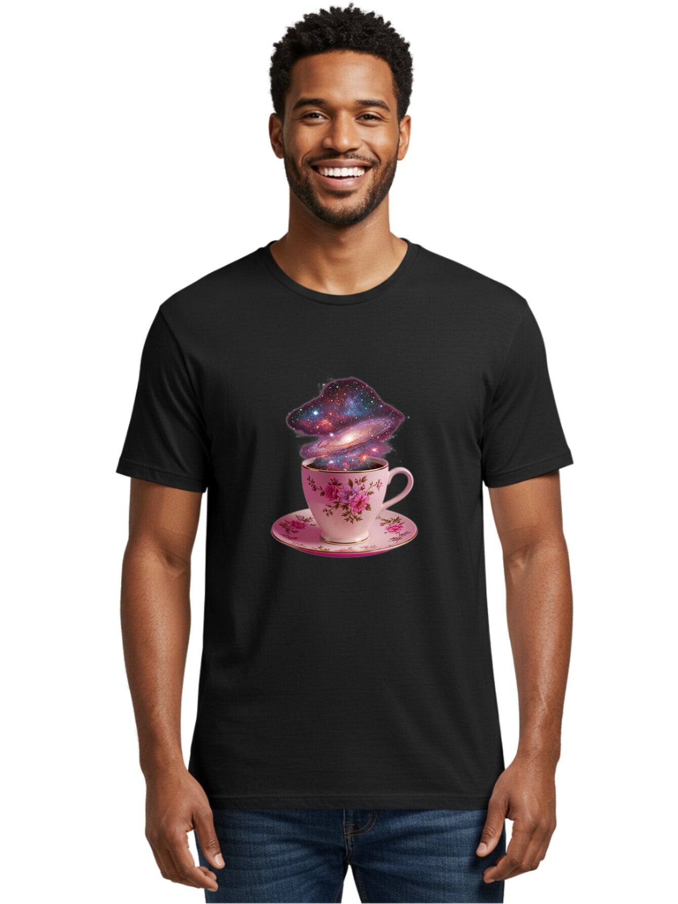 Galaxy-Tea-Cup-4 Men'S Graphic Tee, 100% Cotton, Comfortable Casual Summer Wear, Machine Washable, Vintage Camera, Old Camera, Antique Camera, Black Camera, Classic Photography, Photography Equipment, Nostalgic Device, Film Camera, Camera Art Bap465 18