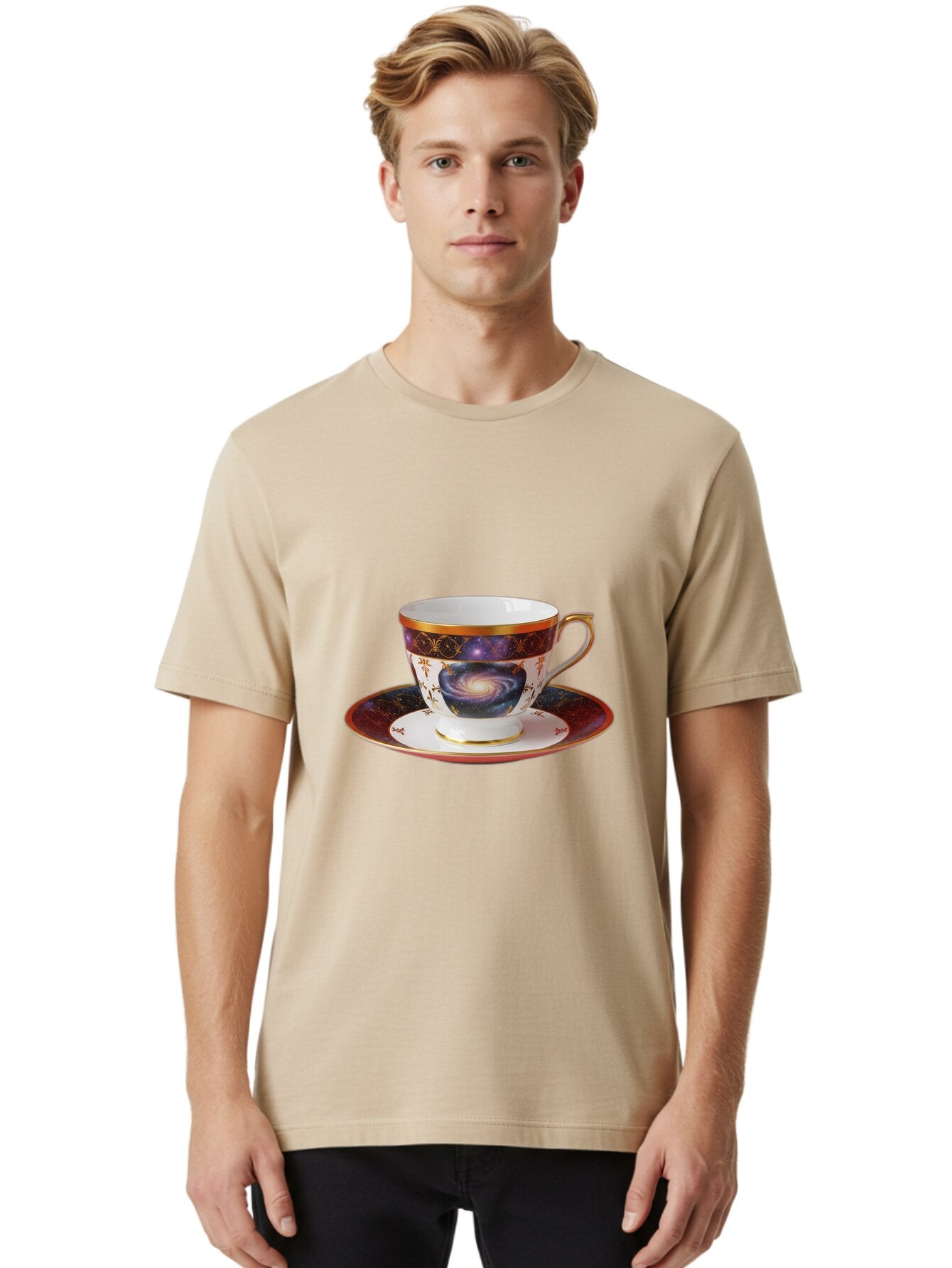 Galaxy-Tea-Cup-5 Men'S Graphic Tee, 100% Cotton, Comfortable Casual Summer Wear, Machine Washable, Vintage Camera, Old Camera, Antique Camera, Black Camera, Classic Photography, Photography Equipment, Nostalgic Device, Film Camera, Camera Art Bap466 19