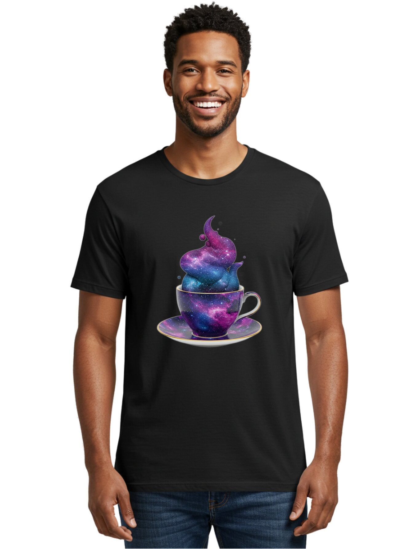 Galaxy-Tea-Cup Men'S Graphic Tee, 100% Cotton, Comfortable Casual Summer Wear, Machine Washable, Vintage Camera, Old Camera, Antique Camera, Black Camera, Classic Photography, Photography Equipment, Nostalgic Device, Film Camera, Camera Art Bap469 17