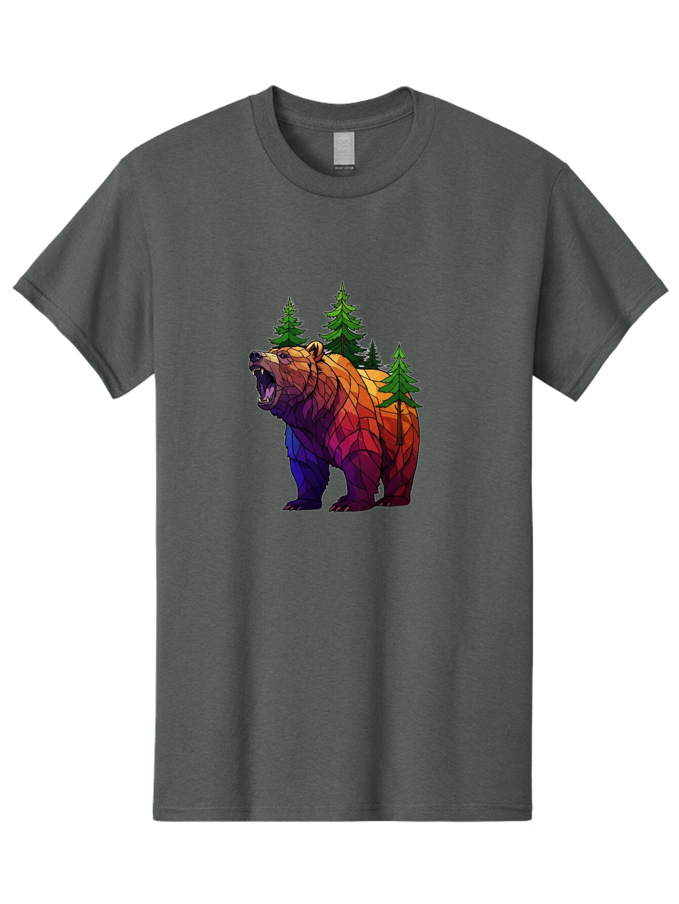 Geometric-Bear Men'S Graphic Tee, 100% Cotton, Comfortable Casual Summer Wear, Machine Washable, Vintage Camera, Old Camera, Antique Camera, Black Camera, Classic Photography, Photography Equipment, Nostalgic Device, Film Camera, Camera Art Bap474 7