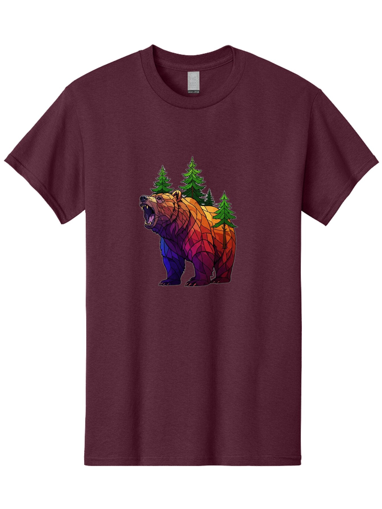 Geometric-Bear Men'S Graphic Tee, 100% Cotton, Comfortable Casual Summer Wear, Machine Washable, Vintage Camera, Old Camera, Antique Camera, Black Camera, Classic Photography, Photography Equipment, Nostalgic Device, Film Camera, Camera Art Bap474 6