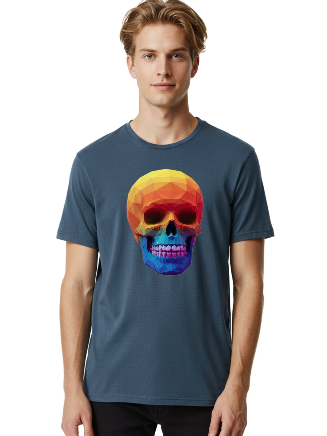 Geometric-Skull Men'S Graphic Tee, 100% Cotton, Comfortable Casual Summer Wear, Machine Washable, Vintage Camera, Old Camera, Antique Camera, Black Camera, Classic Photography, Photography Equipment, Nostalgic Device, Film Camera, Camera Art Bap475 21