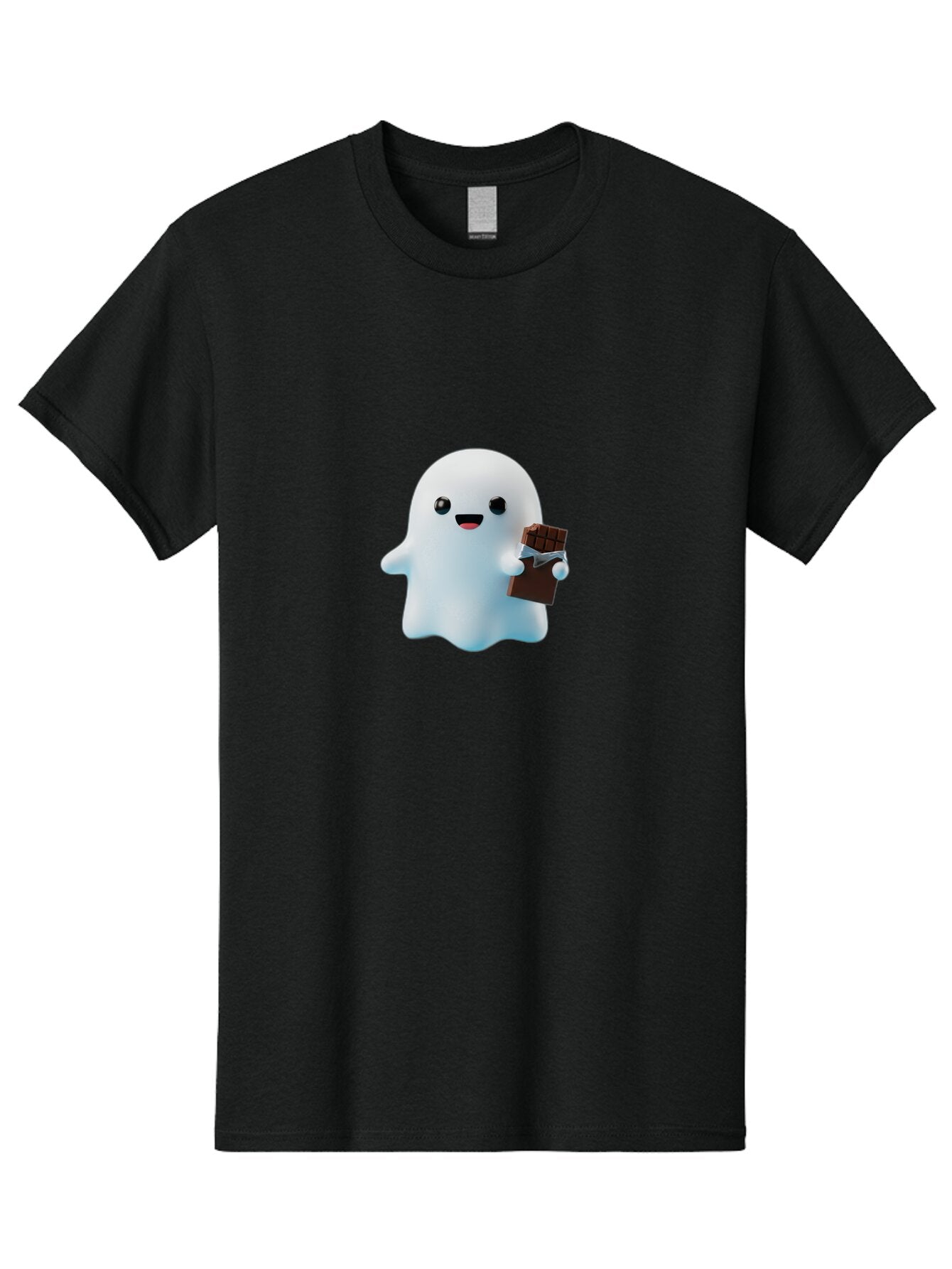 Ghost-Holding-Chocolate Men'S Graphic Tee, 100% Cotton, Comfortable Casual Summer Wear, Machine Washable, Vintage Camera, Old Camera, Antique Camera, Black Camera, Classic Photography, Photography Equipment, Nostalgic Device, Film Camera, Bap484 15