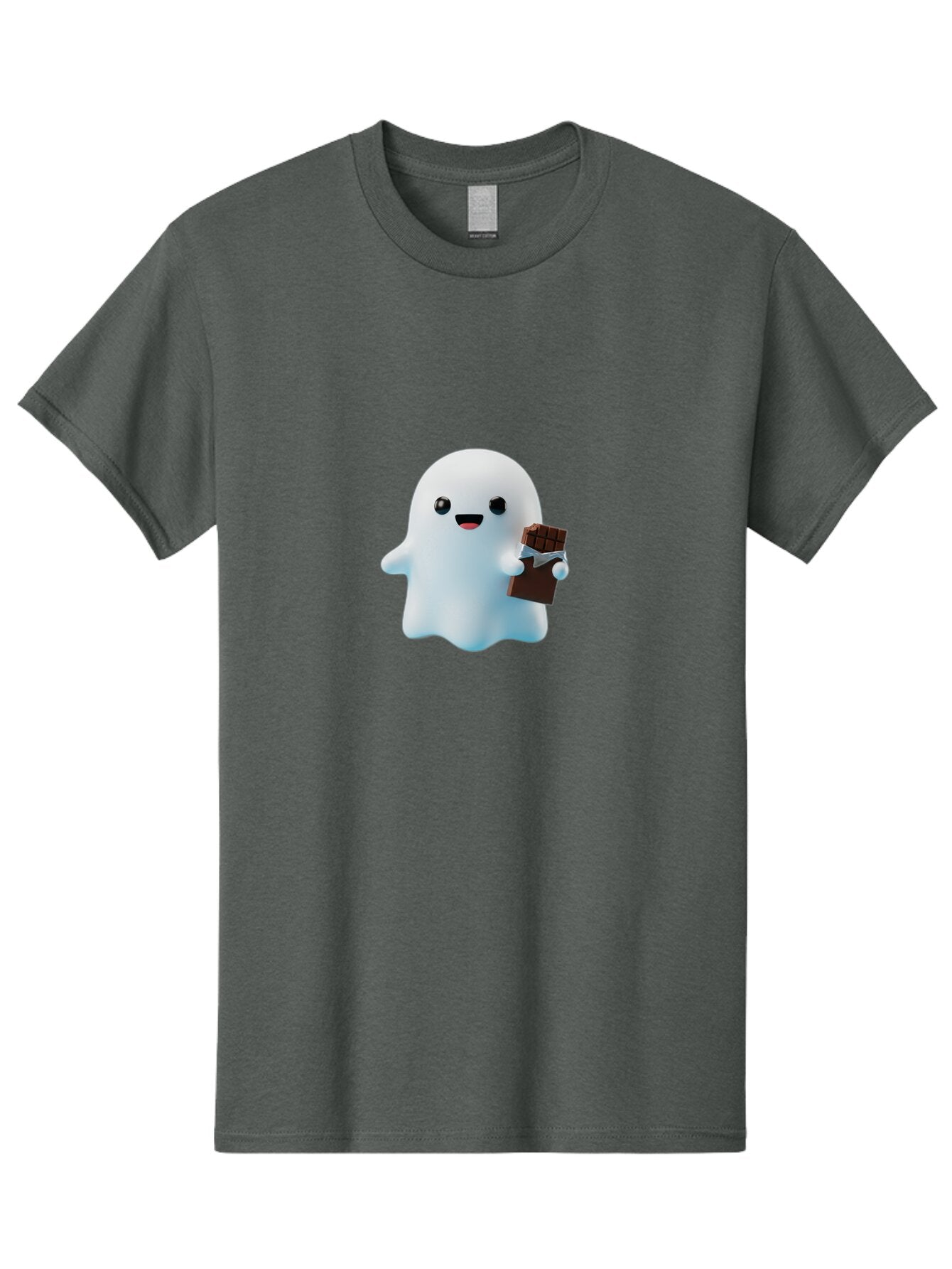 Ghost-Holding-Chocolate Men'S Graphic Tee, 100% Cotton, Comfortable Casual Summer Wear, Machine Washable, Vintage Camera, Old Camera, Antique Camera, Black Camera, Classic Photography, Photography Equipment, Nostalgic Device, Film Camera, Bap484 9