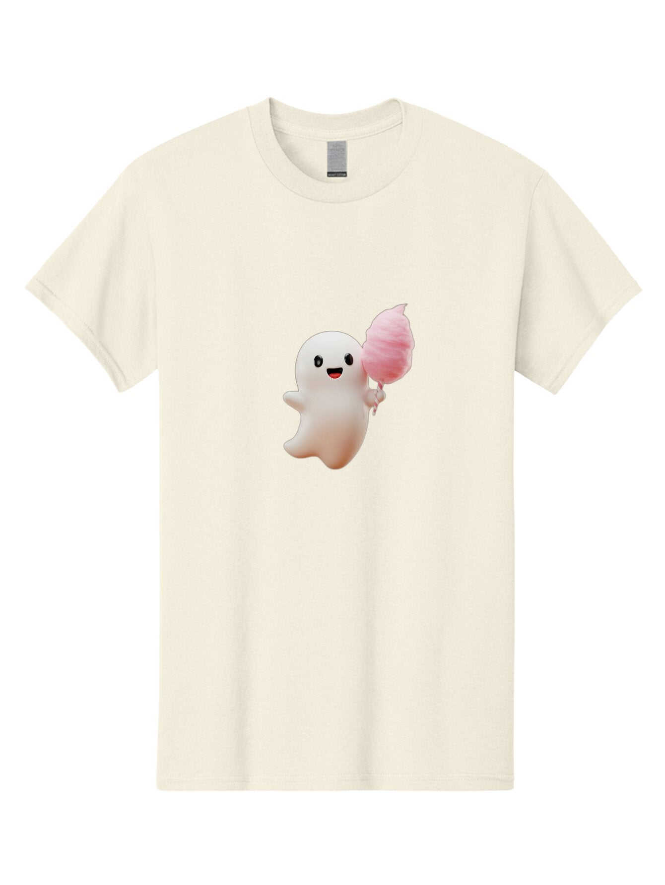 Ghost-Holding-Cotton-Candy Men'S Graphic Tee, 100% Cotton, Comfortable Casual Summer Wear, Machine Washable, Vintage Camera, Old Camera, Antique Camera, Black Camera, Classic Photography, Photography Equipment, Nostalgic Device, Film Camera, Bap485