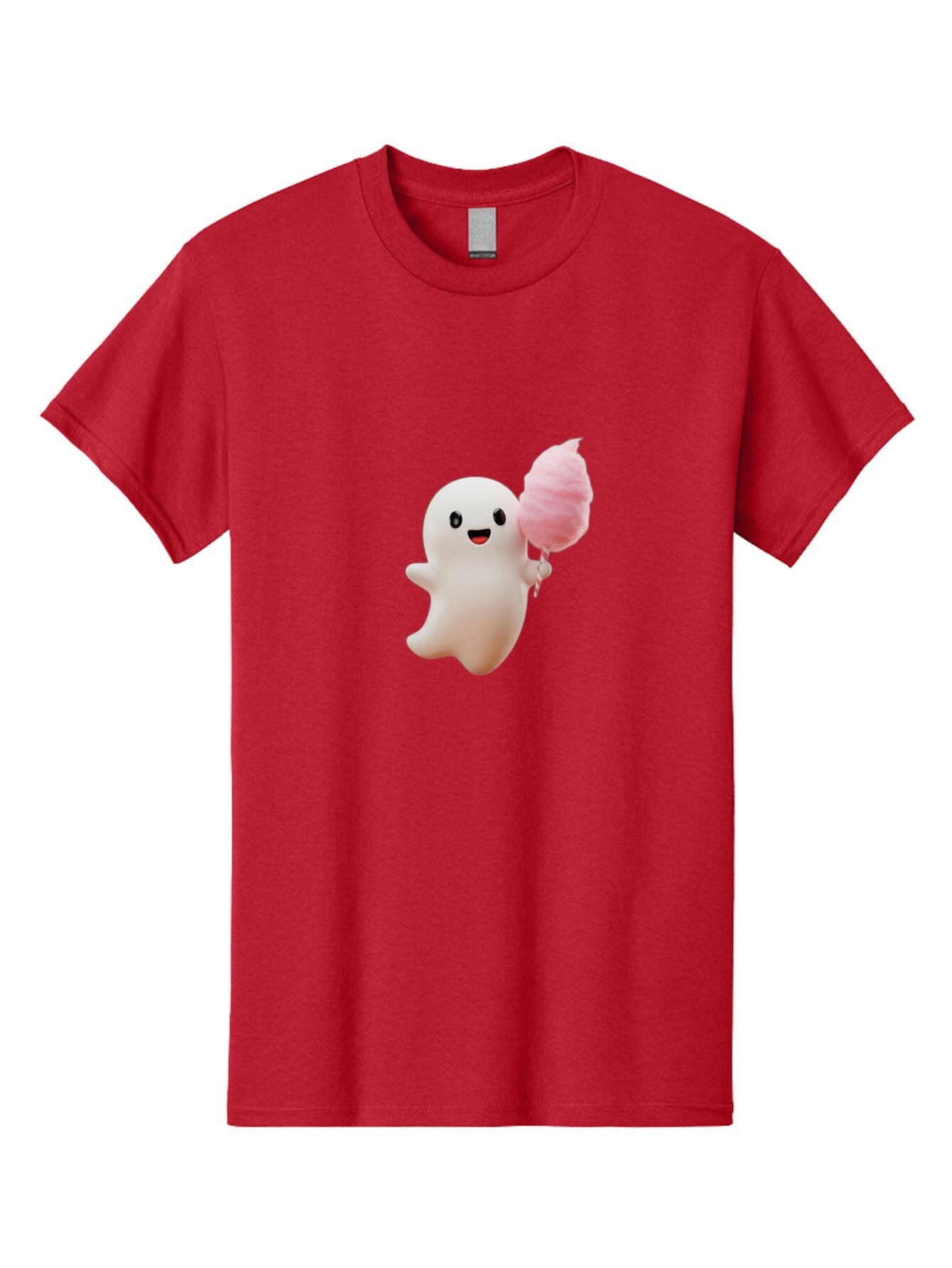 Ghost-Holding-Cotton-Candy Men'S Graphic Tee, 100% Cotton, Comfortable Casual Summer Wear, Machine Washable, Vintage Camera, Old Camera, Antique Camera, Black Camera, Classic Photography, Photography Equipment, Nostalgic Device, Film Camera, Bap485 3