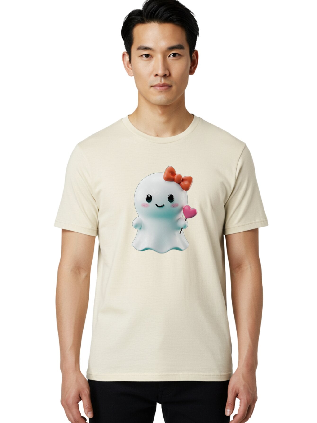 Ghost-With-Heart Men'S Graphic Tee, 100% Cotton, Comfortable Casual Summer Wear, Machine Washable, Vintage Camera, Old Camera, Antique Camera, Black Camera, Classic Photography, Photography Equipment, Nostalgic Device, Film Camera, Camera Art Bap490 20