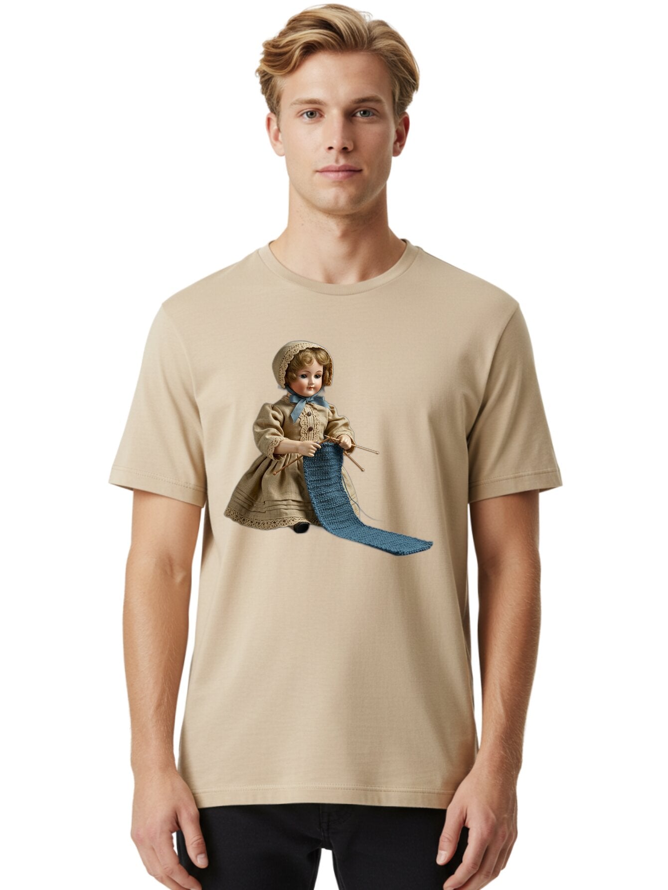 Girl-Knitting Men'S Graphic Tee, 100% Cotton, Comfortable Casual Summer Wear, Machine Washable, Vintage Camera, Old Camera, Antique Camera, Black Camera, Classic Photography, Photography Equipment, Nostalgic Device, Film Camera, Camera Art Bap498 30