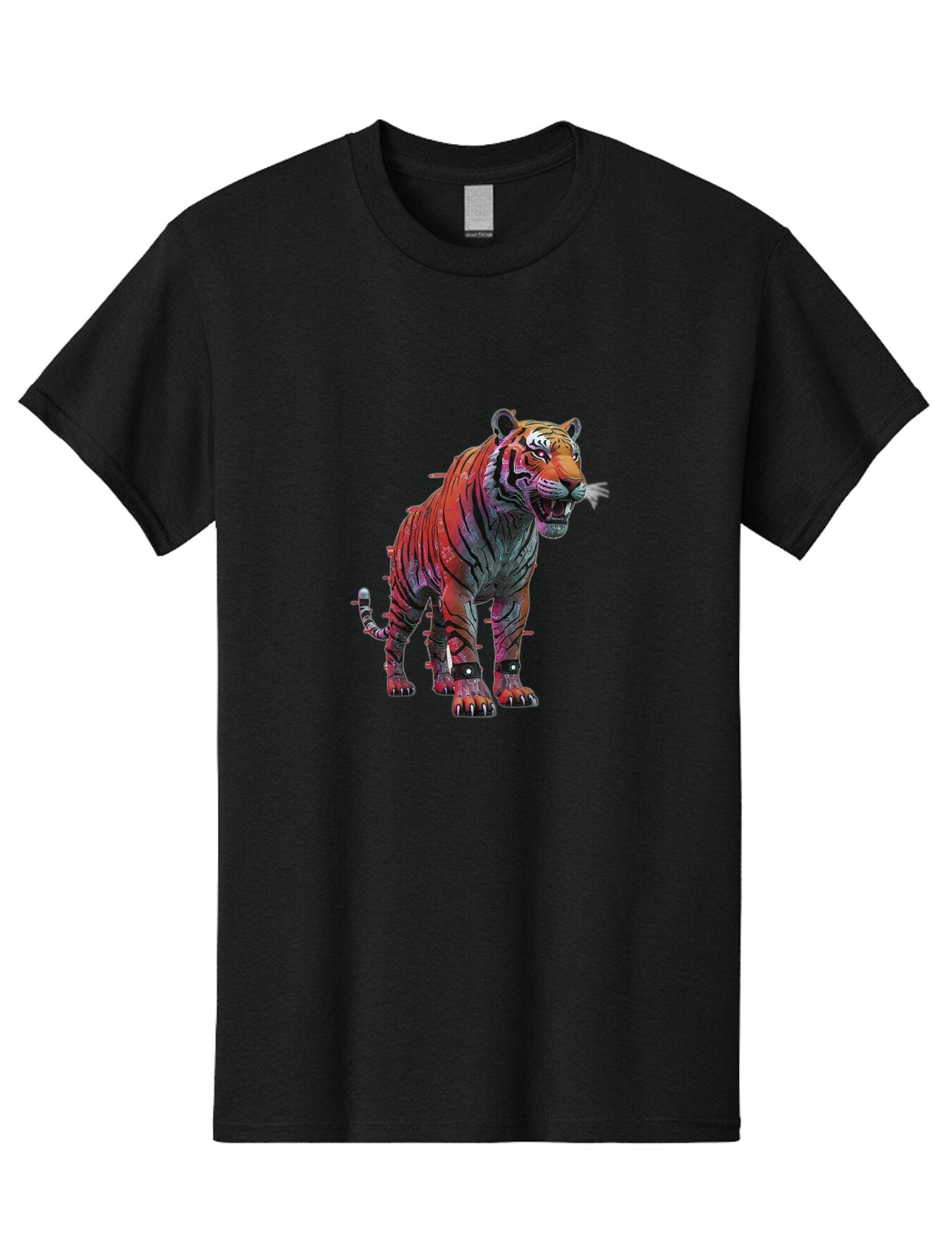 Glitch-Tiger Men'S Graphic Tee, 100% Cotton, Comfortable Casual Summer Wear, Machine Washable, Vintage Camera, Old Camera, Antique Camera, Black Camera, Classic Photography, Photography Equipment, Nostalgic Device, Film Camera, Camera Art Bap500 11