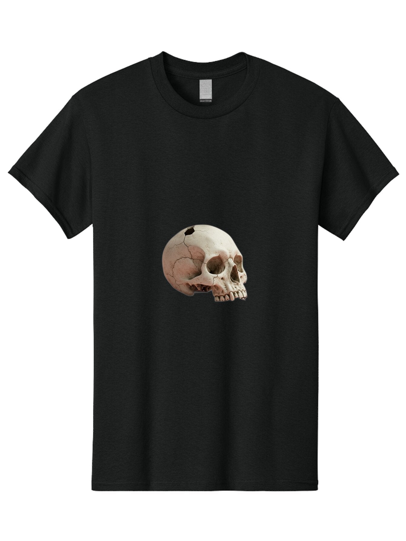 Human-Skull-1 Men'S Graphic Tee, 100% Cotton, Comfortable Casual Summer Wear, Machine Washable, Vintage Camera, Old Camera, Antique Camera, Black Camera, Classic Photography, Photography Equipment, Nostalgic Device, Film Camera, Camera Art Bap605 8