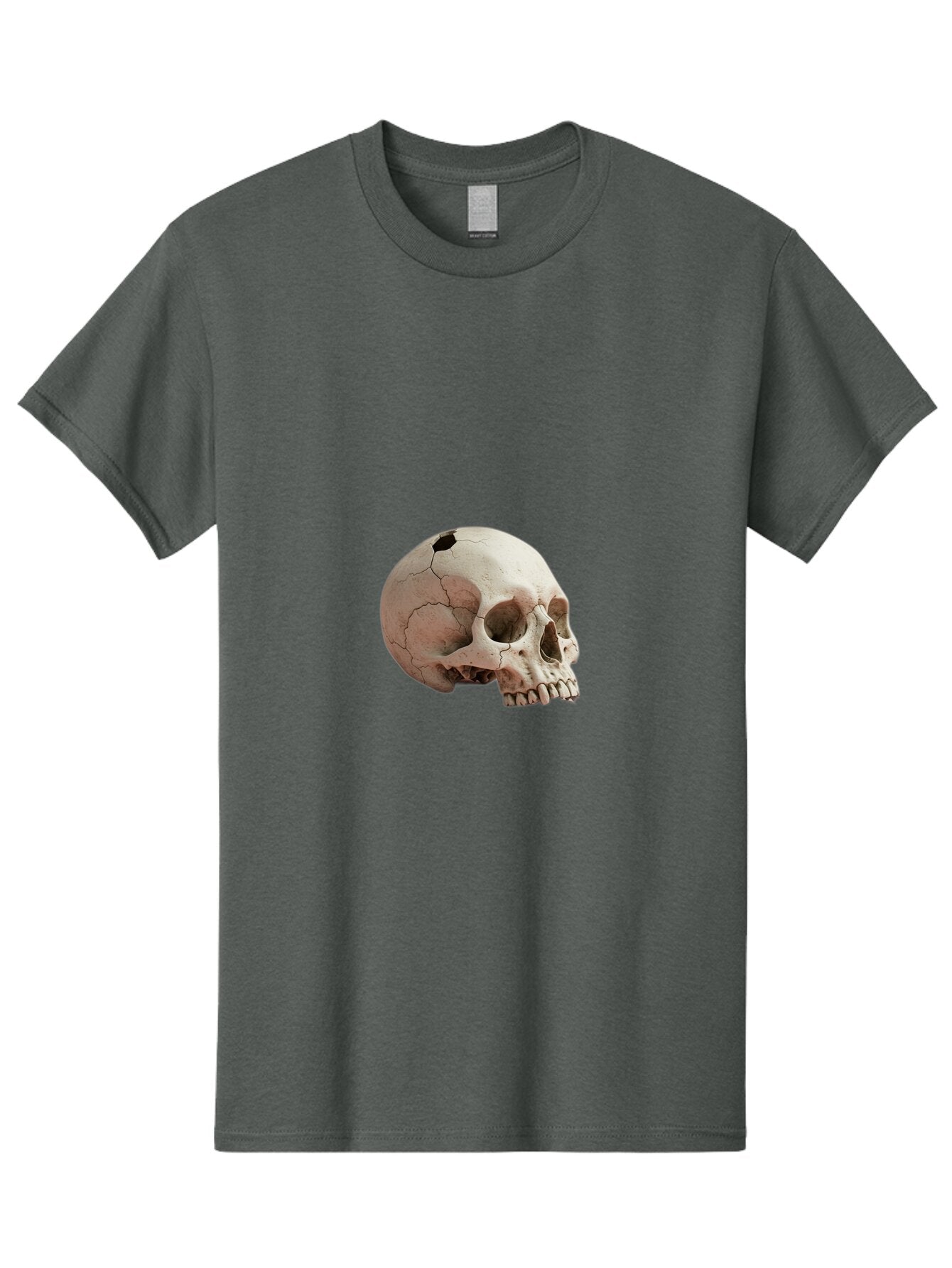 Human-Skull-1 Men'S Graphic Tee, 100% Cotton, Comfortable Casual Summer Wear, Machine Washable, Vintage Camera, Old Camera, Antique Camera, Black Camera, Classic Photography, Photography Equipment, Nostalgic Device, Film Camera, Camera Art Bap605 3