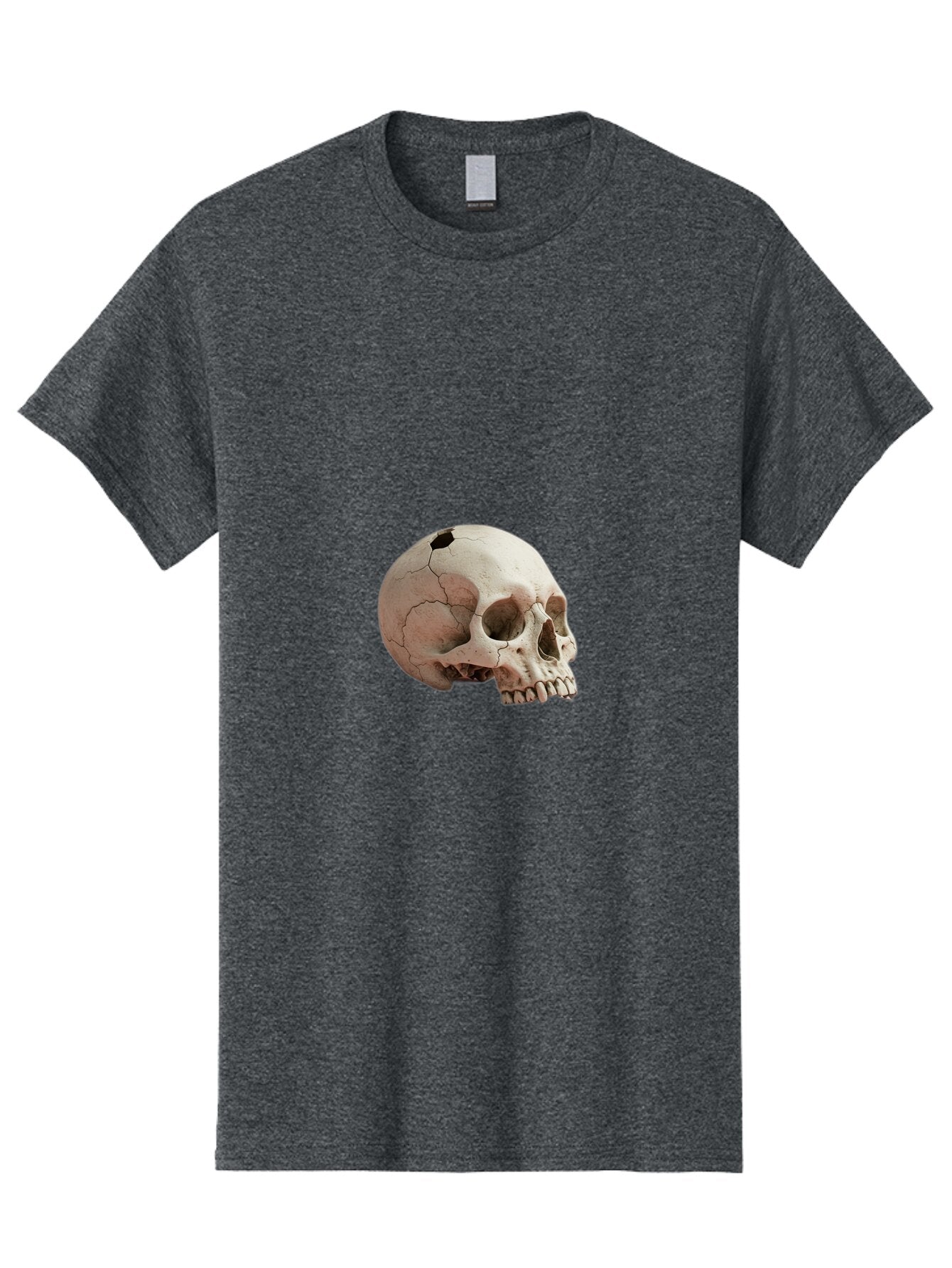 Human-Skull-1 Men'S Graphic Tee, 100% Cotton, Comfortable Casual Summer Wear, Machine Washable, Vintage Camera, Old Camera, Antique Camera, Black Camera, Classic Photography, Photography Equipment, Nostalgic Device, Film Camera, Camera Art Bap605 7